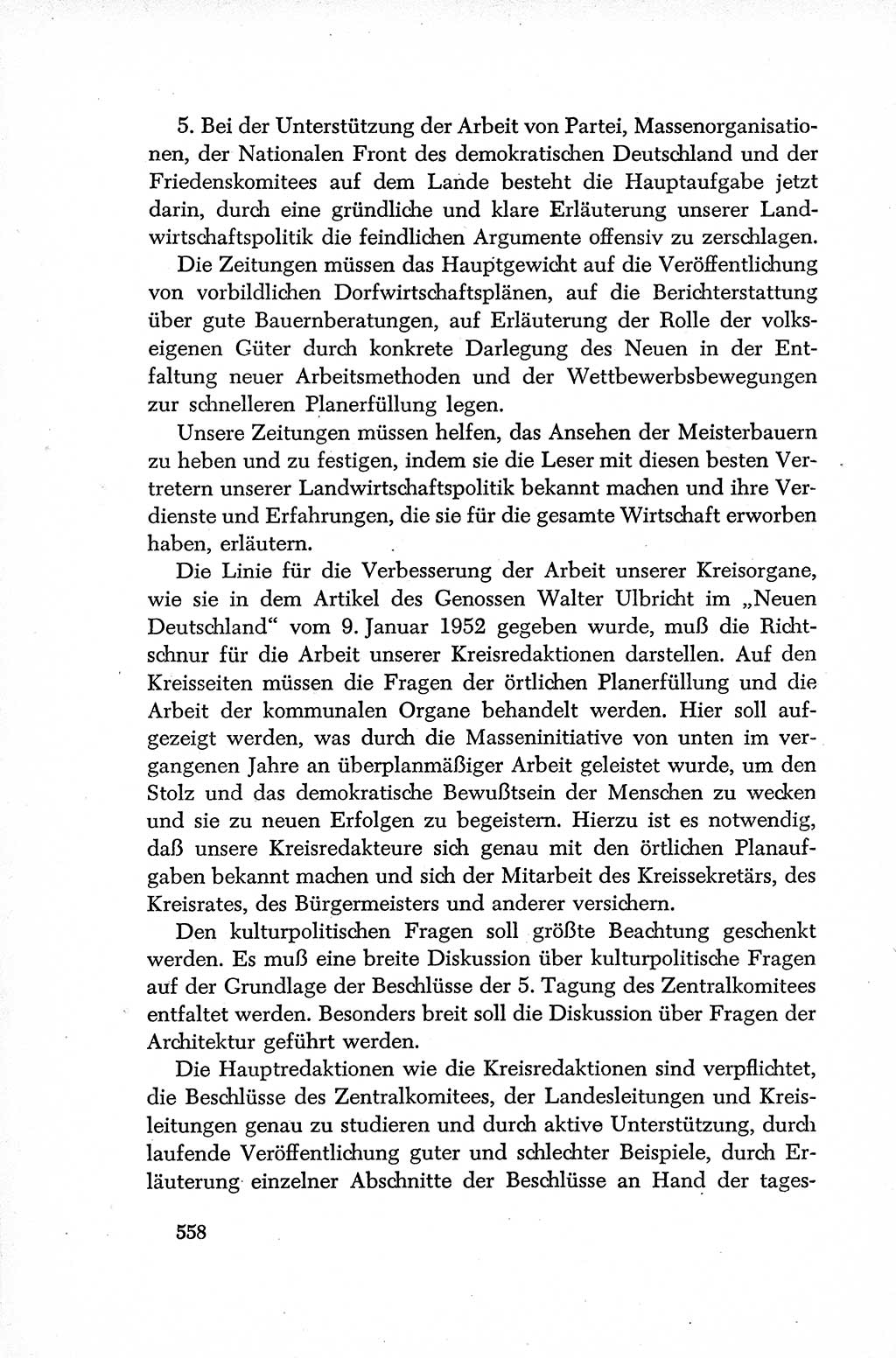 Dokumente der Sozialistischen Einheitspartei Deutschlands (SED) [Deutsche Demokratische Republik (DDR)] 1952-1953, Seite 558 (Dok. SED DDR 1952-1953, S. 558)