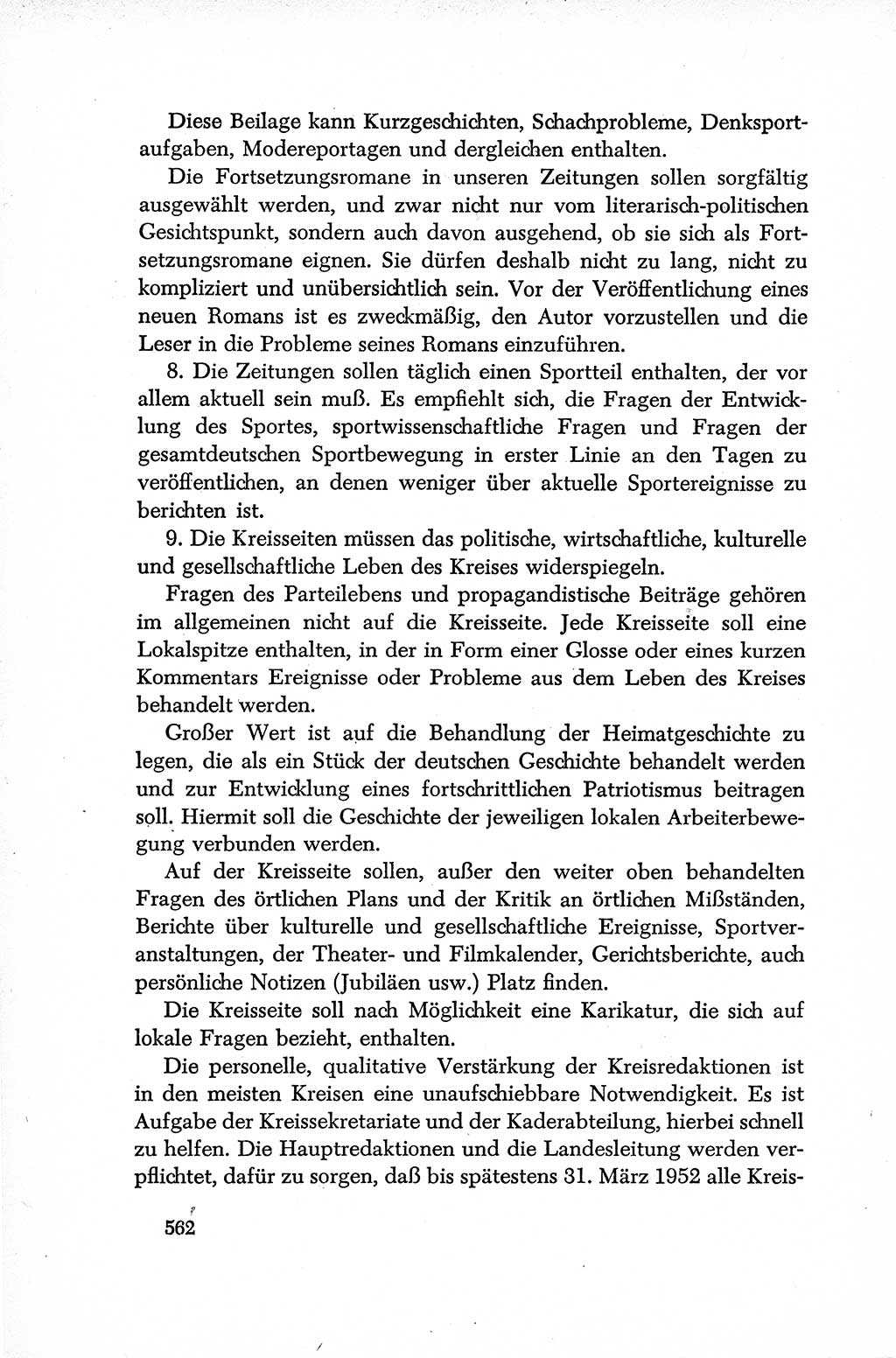Dokumente der Sozialistischen Einheitspartei Deutschlands (SED) [Deutsche Demokratische Republik (DDR)] 1952-1953, Seite 562 (Dok. SED DDR 1952-1953, S. 562)
