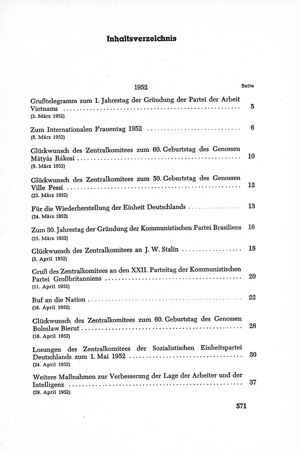 Dokumente der Sozialistischen Einheitspartei Deutschlands (SED) [Deutsche Demokratische Republik (DDR)] 1952-1953, Seite 571 (Dok. SED DDR 1952-1953, S. 571)