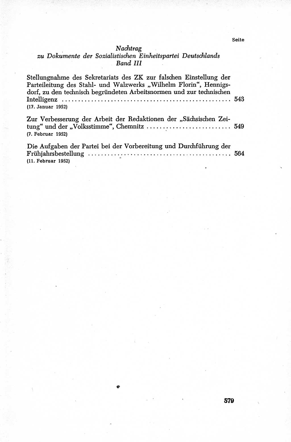 Dokumente der Sozialistischen Einheitspartei Deutschlands (SED) [Deutsche Demokratische Republik (DDR)] 1952-1953, Seite 579 (Dok. SED DDR 1952-1953, S. 579)