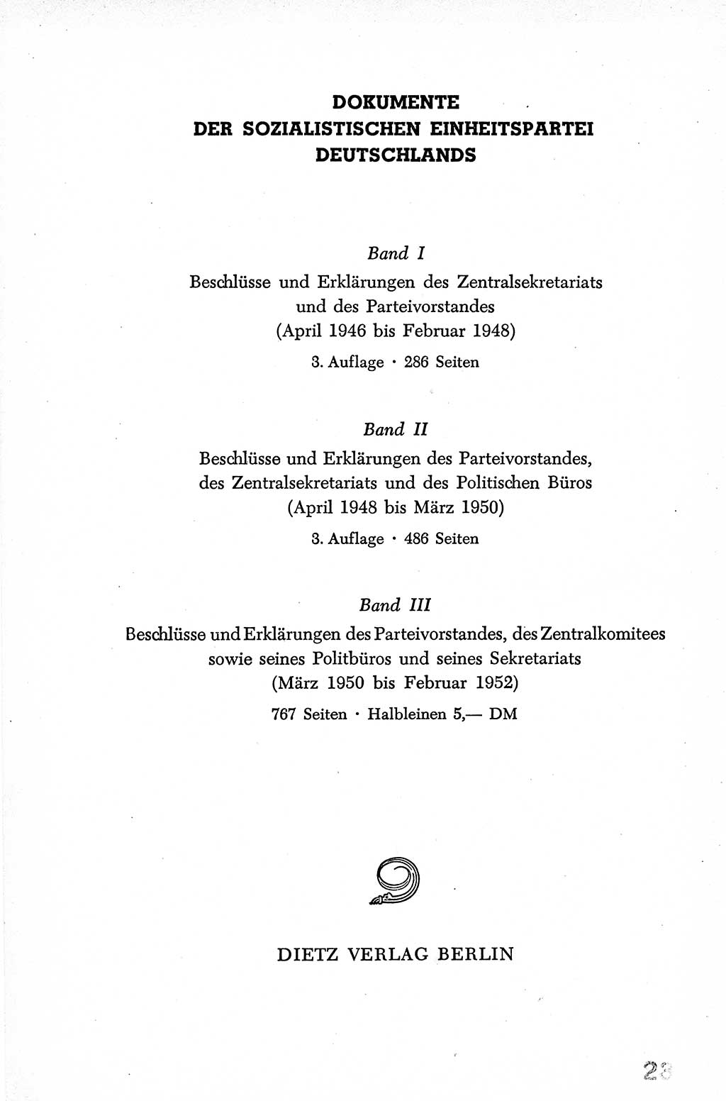 Dokumente der Sozialistischen Einheitspartei Deutschlands (SED) [Deutsche Demokratische Republik (DDR)] 1952-1953, Seite 580 (Dok. SED DDR 1952-1953, S. 580)