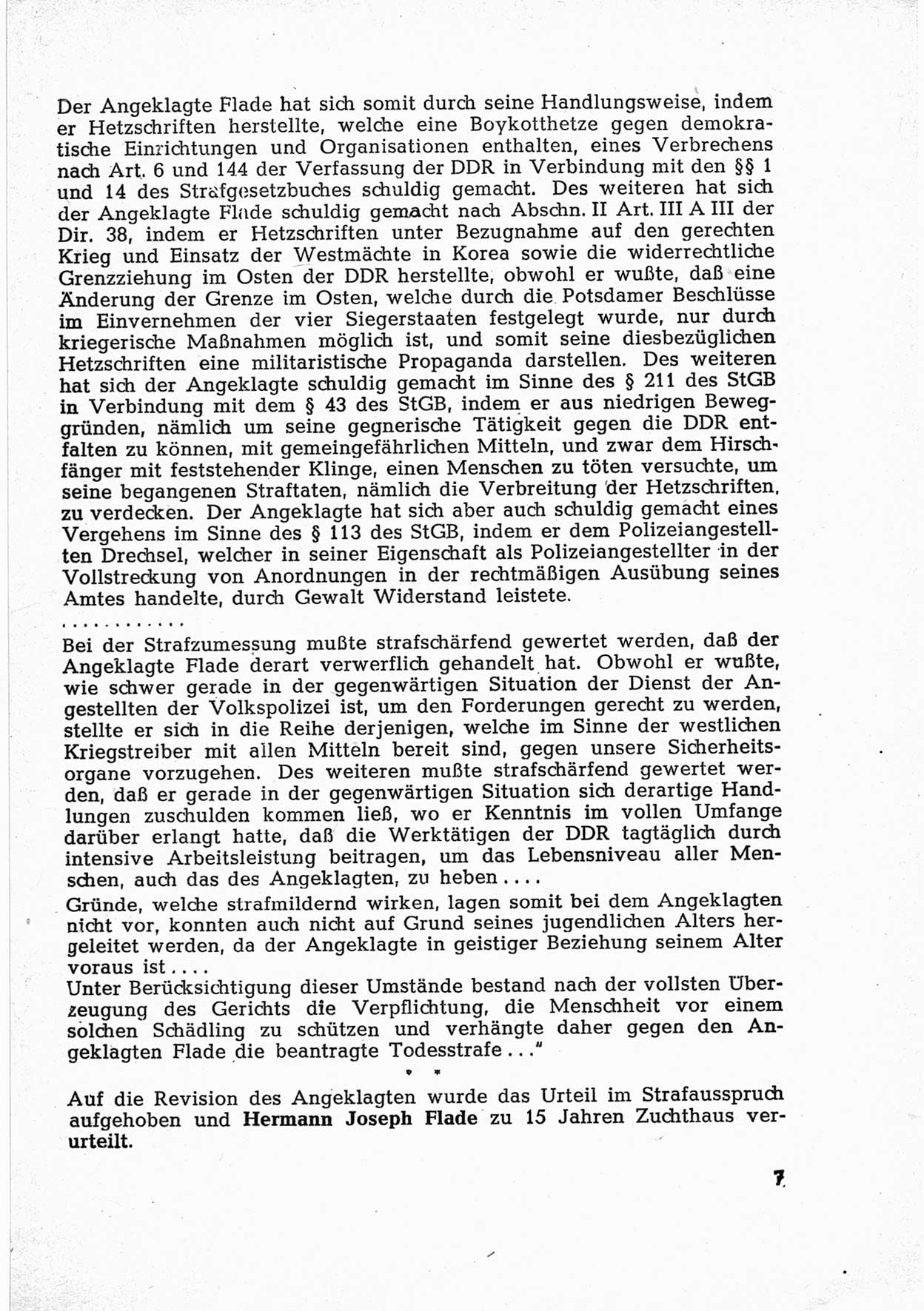 Dokumente des Unrechts [Deutsche Demokratische Republik (DDR)], herausgegeben vom Bundesministerium für gesamtdeutsche Fragen (BMG) [Bundesrepublik Deutschland (BRD)], Bonn, ca. 1952, Seite 7 (Dok. UnR. DDR BMG BRD 1952, S. 7)