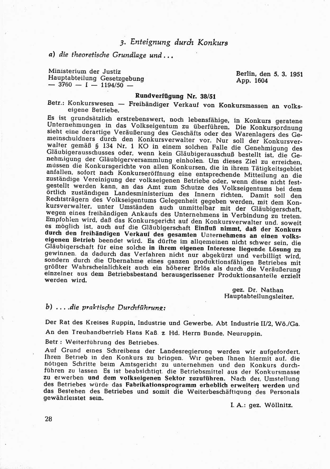 Dokumente des Unrechts [Deutsche Demokratische Republik (DDR)], herausgegeben vom Bundesministerium für gesamtdeutsche Fragen (BMG) [Bundesrepublik Deutschland (BRD)], Bonn, ca. 1952, Seite 28 (Dok. UnR. DDR BMG BRD 1952, S. 28)