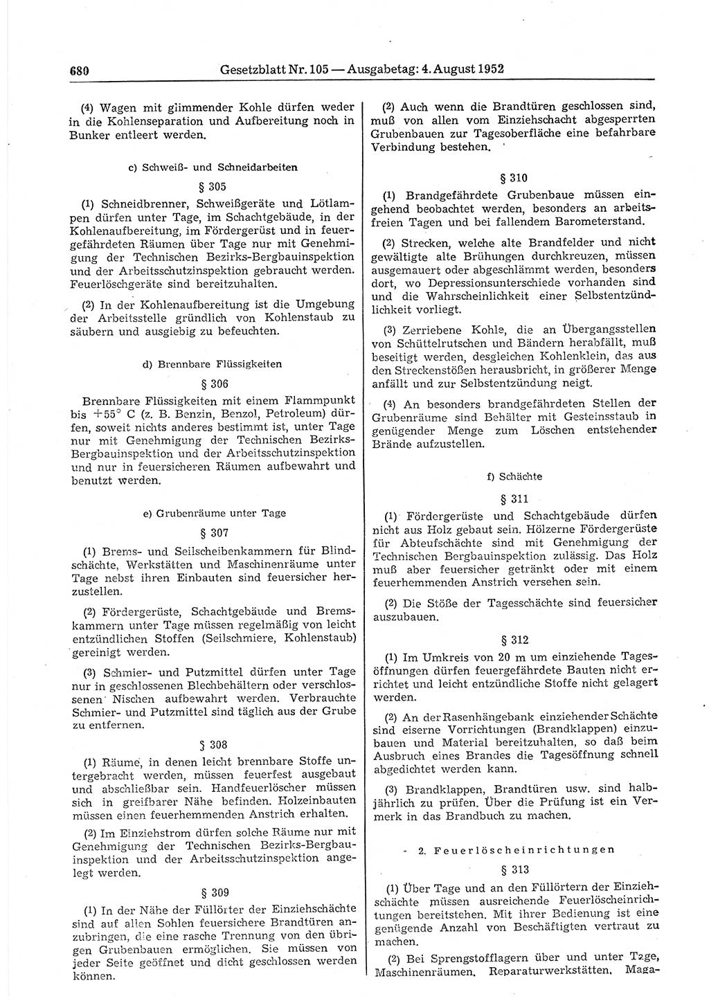 Gesetzblatt (GBl.) der Deutschen Demokratischen Republik (DDR) 1952, Seite 680 (GBl. DDR 1952, S. 680)