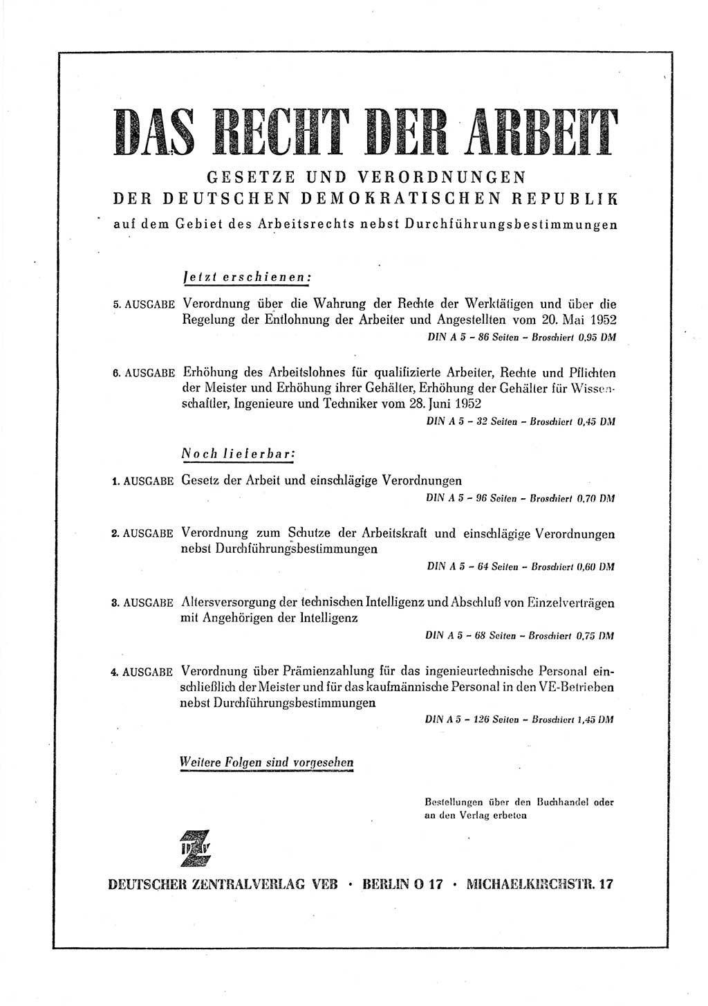 Gesetzblatt (GBl.) der Deutschen Demokratischen Republik (DDR) 1952, Seite 966 (GBl. DDR 1952, S. 966)