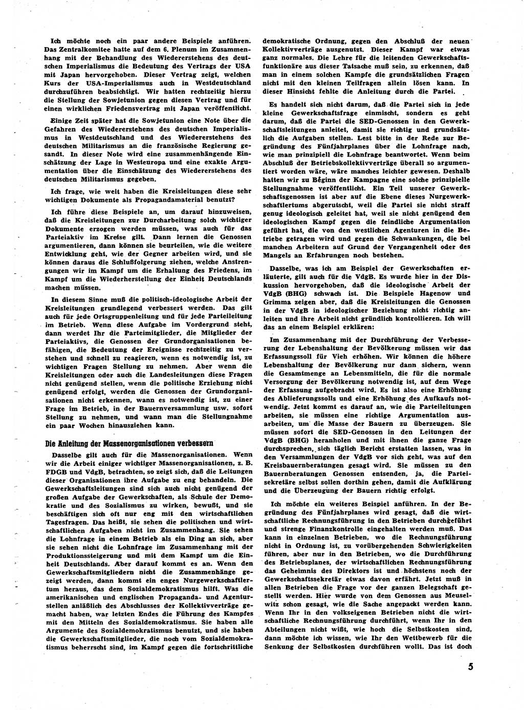 Neuer Weg (NW), Halbmonatsschrift für aktuelle Fragen der Arbeiterbewegung [Zentralkomitee (ZK) Sozialistische Einheitspartei Deutschlands (SED)], 7. Jahrgang [Deutsche Demokratische Republik (DDR)] 1952, Heft 1/5 (NW ZK SED DDR 1952, H. 1/5)