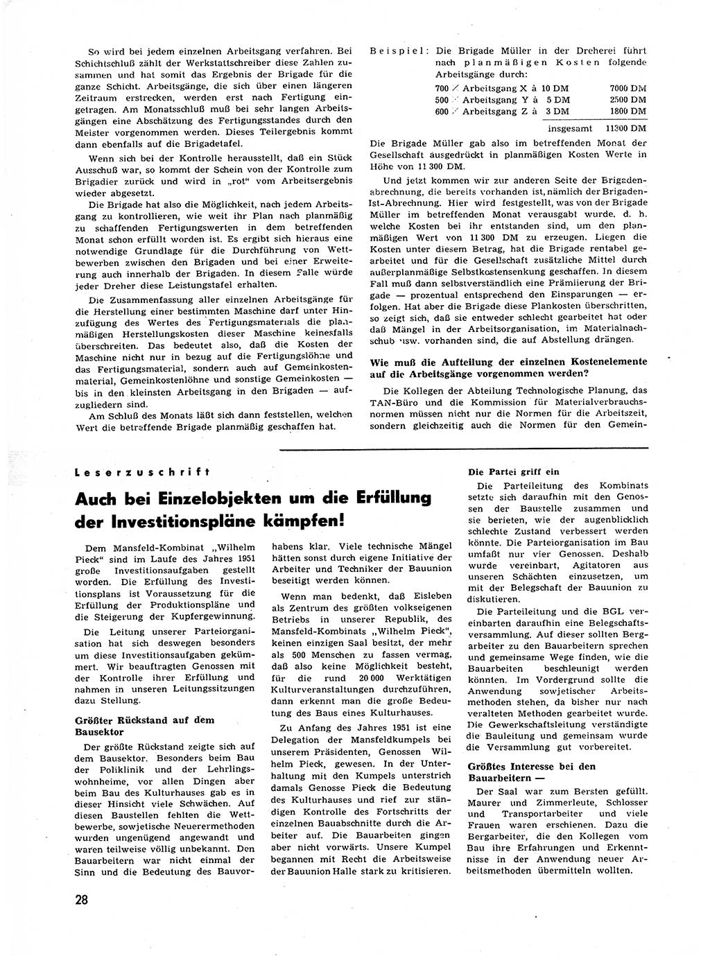 Neuer Weg (NW), Halbmonatsschrift für aktuelle Fragen der Arbeiterbewegung [Zentralkomitee (ZK) Sozialistische Einheitspartei Deutschlands (SED)], 7. Jahrgang [Deutsche Demokratische Republik (DDR)] 1952, Heft 1/28 (NW ZK SED DDR 1952, H. 1/28)