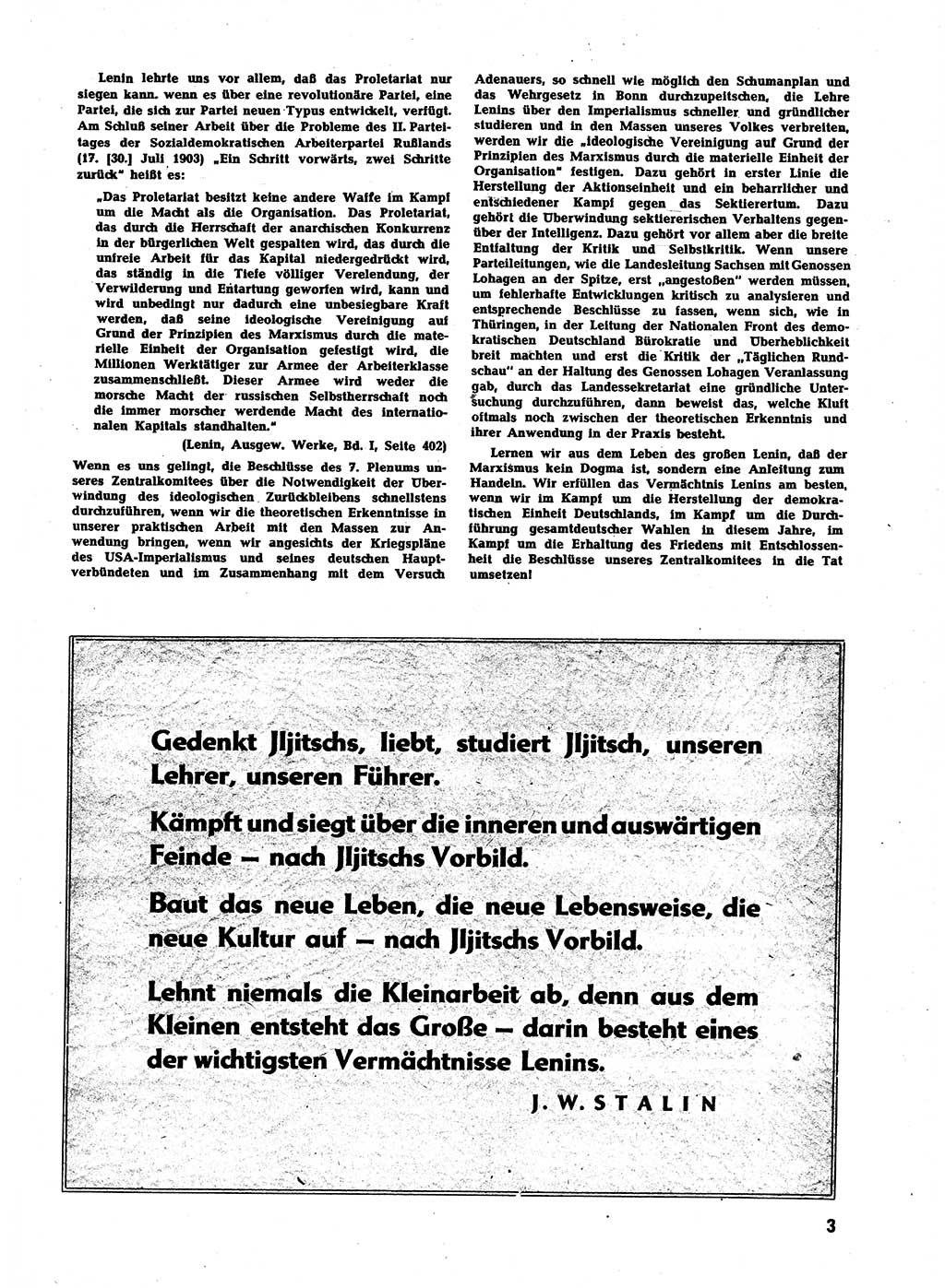 Neuer Weg (NW), Halbmonatsschrift für aktuelle Fragen der Arbeiterbewegung [Zentralkomitee (ZK) Sozialistische Einheitspartei Deutschlands (SED)], 7. Jahrgang [Deutsche Demokratische Republik (DDR)] 1952, Heft 2/3 (NW ZK SED DDR 1952, H. 2/3)