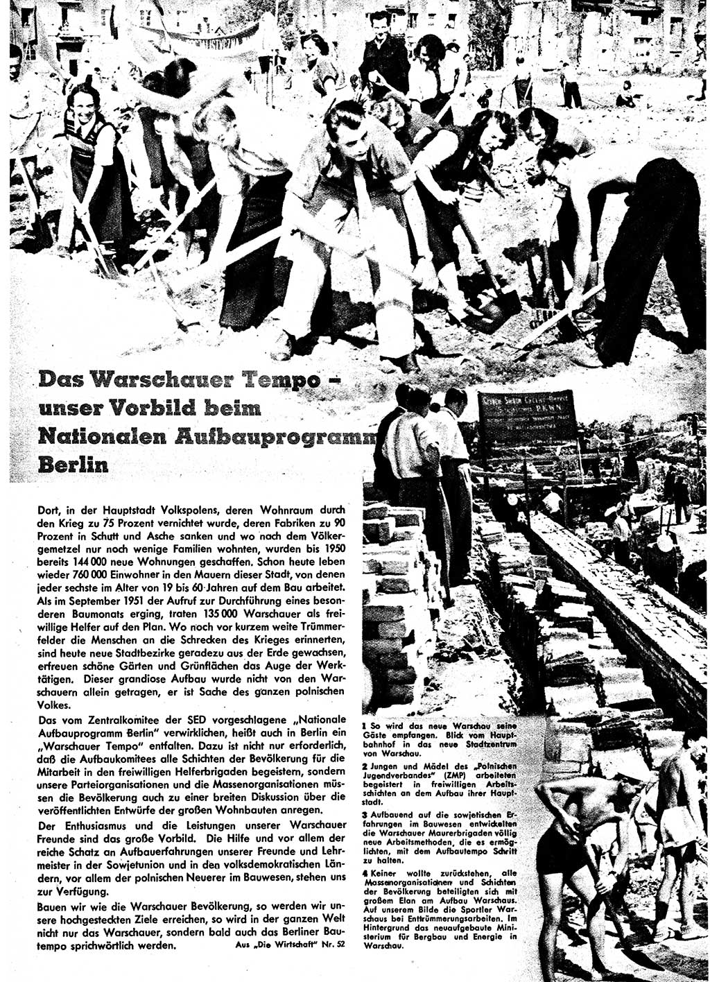 Neuer Weg (NW), Halbmonatsschrift für aktuelle Fragen der Arbeiterbewegung [Zentralkomitee (ZK) Sozialistische Einheitspartei Deutschlands (SED)], 7. Jahrgang [Deutsche Demokratische Republik (DDR)] 1952, Heft 2/14 (NW ZK SED DDR 1952, H. 2/14)
