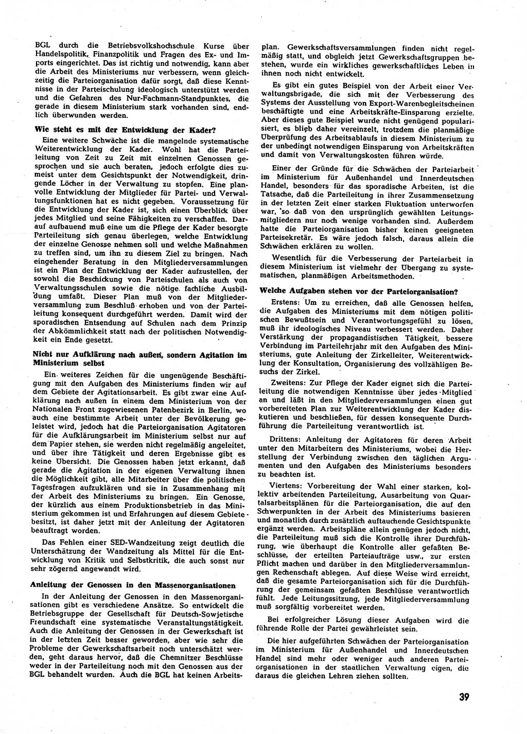 Neuer Weg (NW), Halbmonatsschrift für aktuelle Fragen der Arbeiterbewegung [Zentralkomitee (ZK) Sozialistische Einheitspartei Deutschlands (SED)], 7. Jahrgang [Deutsche Demokratische Republik (DDR)] 1952, Heft 2/39 (NW ZK SED DDR 1952, H. 2/39)