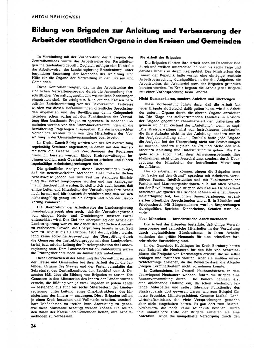 Neuer Weg (NW), Halbmonatsschrift für aktuelle Fragen der Arbeiterbewegung [Zentralkomitee (ZK) Sozialistische Einheitspartei Deutschlands (SED)], 7. Jahrgang [Deutsche Demokratische Republik (DDR)] 1952, Heft 3/24 (NW ZK SED DDR 1952, H. 3/24)