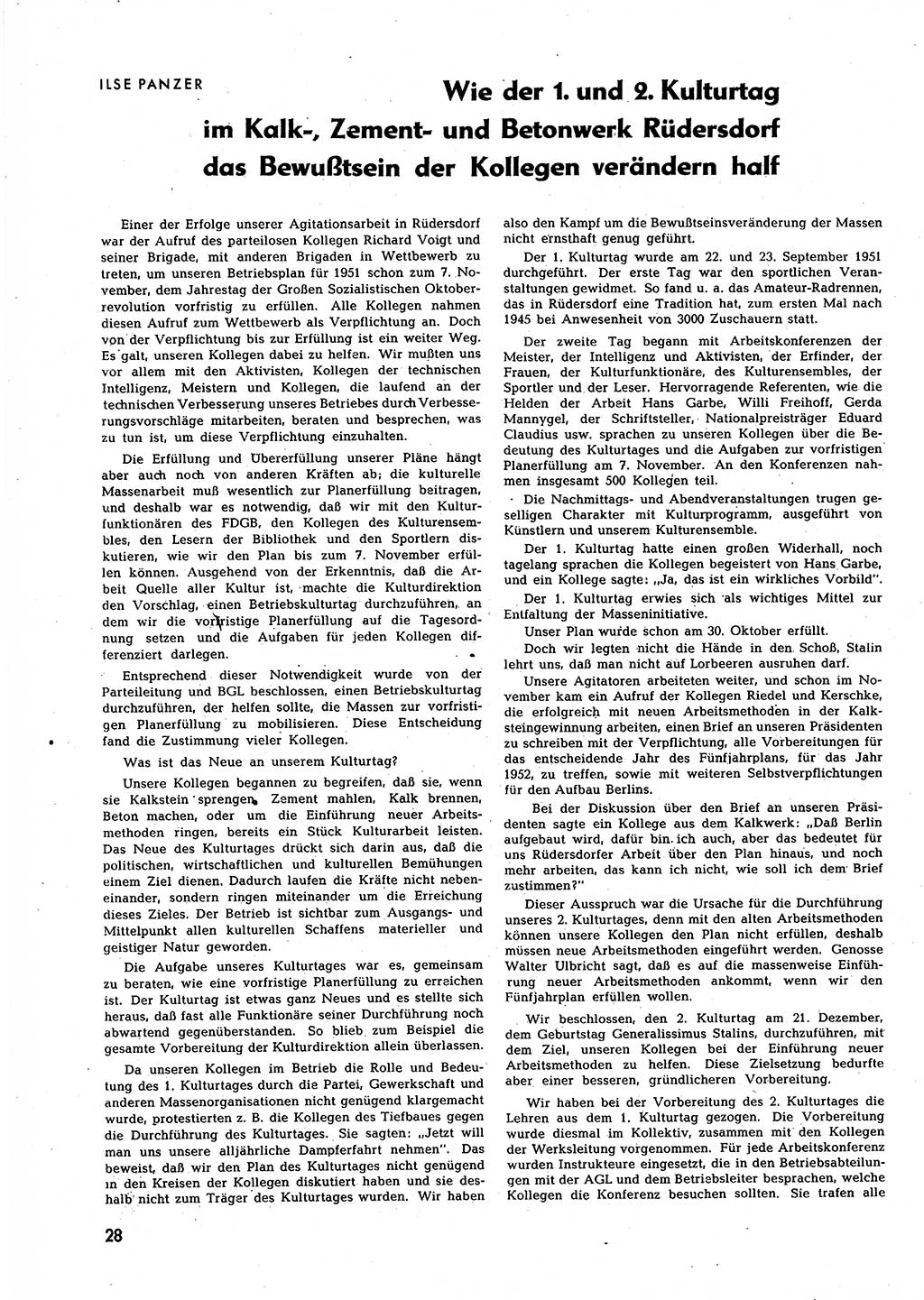 Neuer Weg (NW), Halbmonatsschrift für aktuelle Fragen der Arbeiterbewegung [Zentralkomitee (ZK) Sozialistische Einheitspartei Deutschlands (SED)], 7. Jahrgang [Deutsche Demokratische Republik (DDR)] 1952, Heft 3/28 (NW ZK SED DDR 1952, H. 3/28)