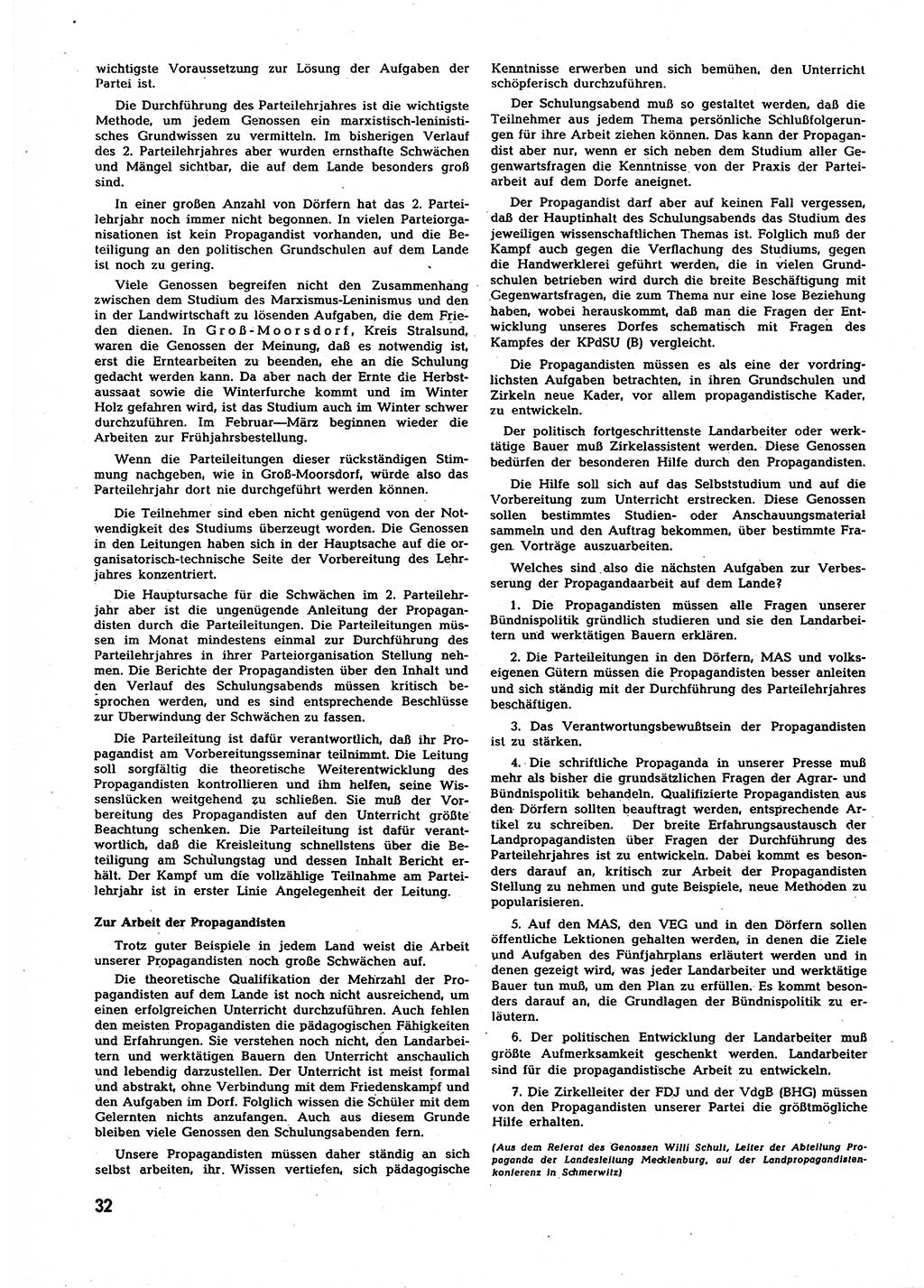 Neuer Weg (NW), Halbmonatsschrift für aktuelle Fragen der Arbeiterbewegung [Zentralkomitee (ZK) Sozialistische Einheitspartei Deutschlands (SED)], 7. Jahrgang [Deutsche Demokratische Republik (DDR)] 1952, Heft 3/32 (NW ZK SED DDR 1952, H. 3/32)