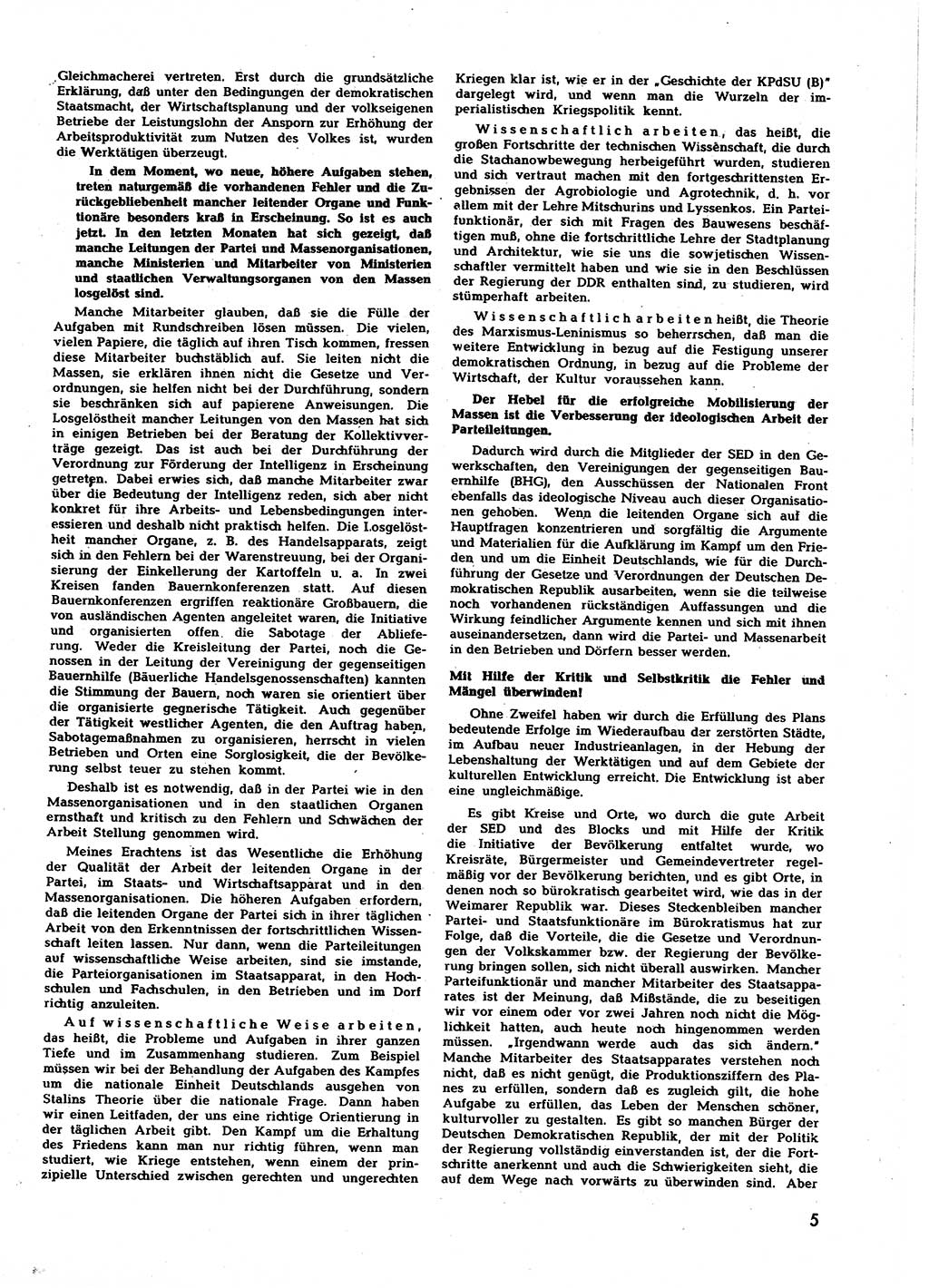 Neuer Weg (NW), Halbmonatsschrift für aktuelle Fragen der Arbeiterbewegung [Zentralkomitee (ZK) Sozialistische Einheitspartei Deutschlands (SED)], 7. Jahrgang [Deutsche Demokratische Republik (DDR)] 1952, Heft 4/5 (NW ZK SED DDR 1952, H. 4/5)