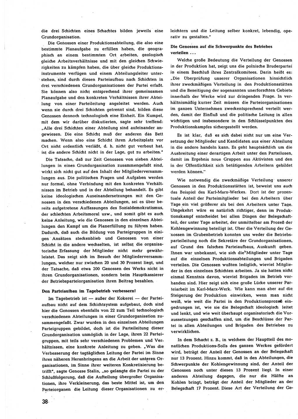 Neuer Weg (NW), Halbmonatsschrift für aktuelle Fragen der Arbeiterbewegung [Zentralkomitee (ZK) Sozialistische Einheitspartei Deutschlands (SED)], 7. Jahrgang [Deutsche Demokratische Republik (DDR)] 1952, Heft 4/38 (NW ZK SED DDR 1952, H. 4/38)