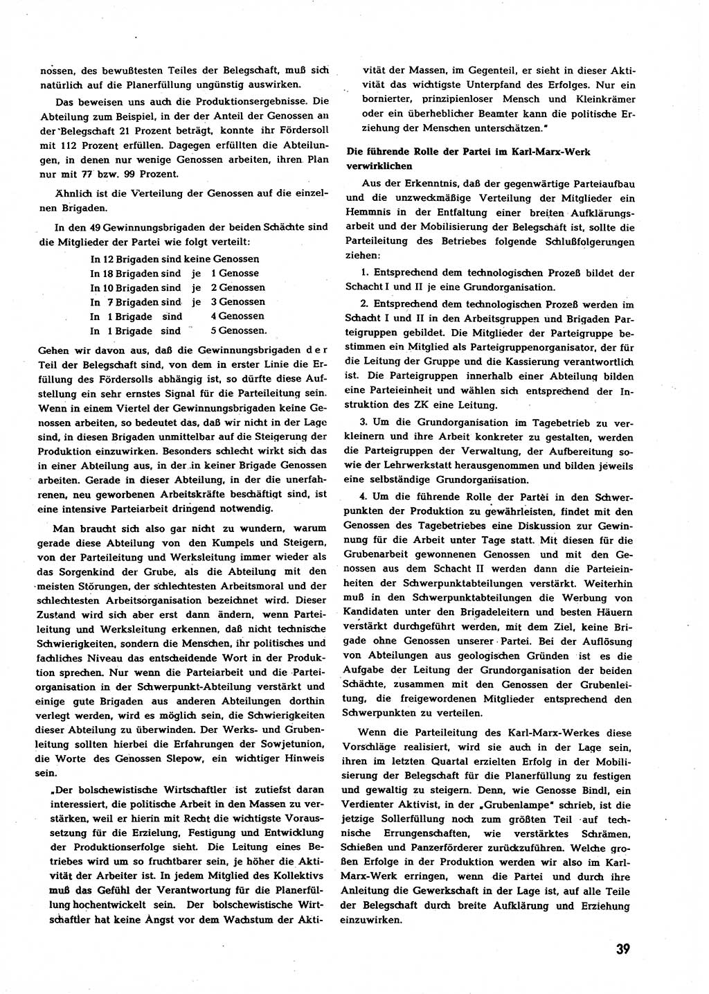 Neuer Weg (NW), Halbmonatsschrift für aktuelle Fragen der Arbeiterbewegung [Zentralkomitee (ZK) Sozialistische Einheitspartei Deutschlands (SED)], 7. Jahrgang [Deutsche Demokratische Republik (DDR)] 1952, Heft 4/39 (NW ZK SED DDR 1952, H. 4/39)