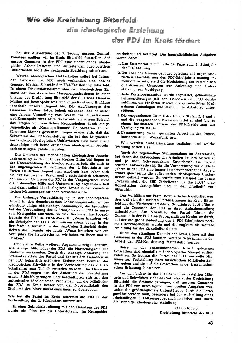 Neuer Weg (NW), Halbmonatsschrift für aktuelle Fragen der Arbeiterbewegung [Zentralkomitee (ZK) Sozialistische Einheitspartei Deutschlands (SED)], 7. Jahrgang [Deutsche Demokratische Republik (DDR)] 1952, Heft 4/43 (NW ZK SED DDR 1952, H. 4/43)