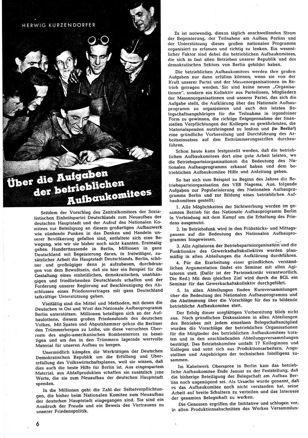 Neuer Weg (NW), Halbmonatsschrift für aktuelle Fragen der Arbeiterbewegung [Zentralkomitee (ZK) Sozialistische Einheitspartei Deutschlands (SED)], 7. Jahrgang [Deutsche Demokratische Republik (DDR)] 1952, Heft 5/6 (NW ZK SED DDR 1952, H. 5/6)