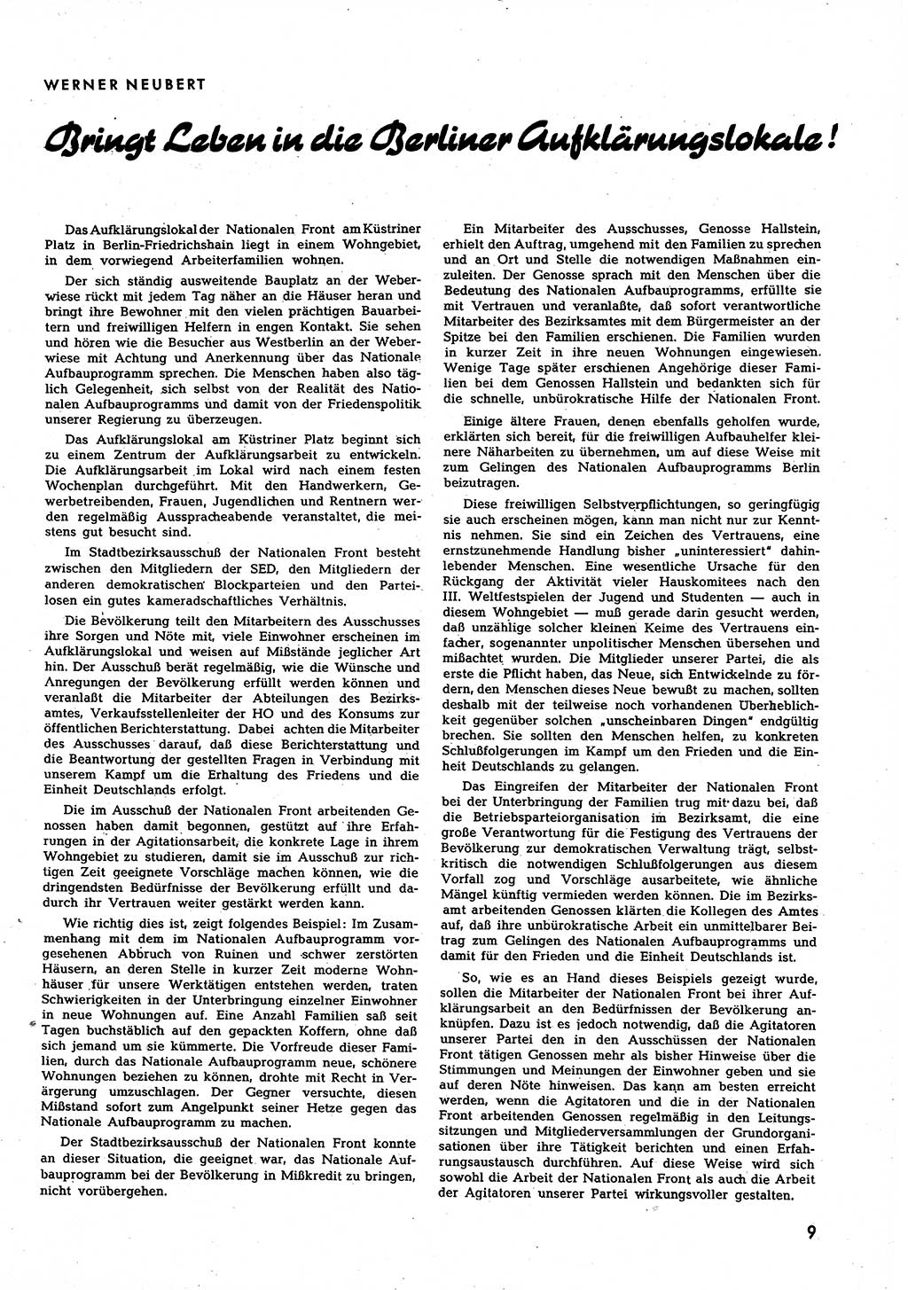 Neuer Weg (NW), Halbmonatsschrift für aktuelle Fragen der Arbeiterbewegung [Zentralkomitee (ZK) Sozialistische Einheitspartei Deutschlands (SED)], 7. Jahrgang [Deutsche Demokratische Republik (DDR)] 1952, Heft 5/9 (NW ZK SED DDR 1952, H. 5/9)