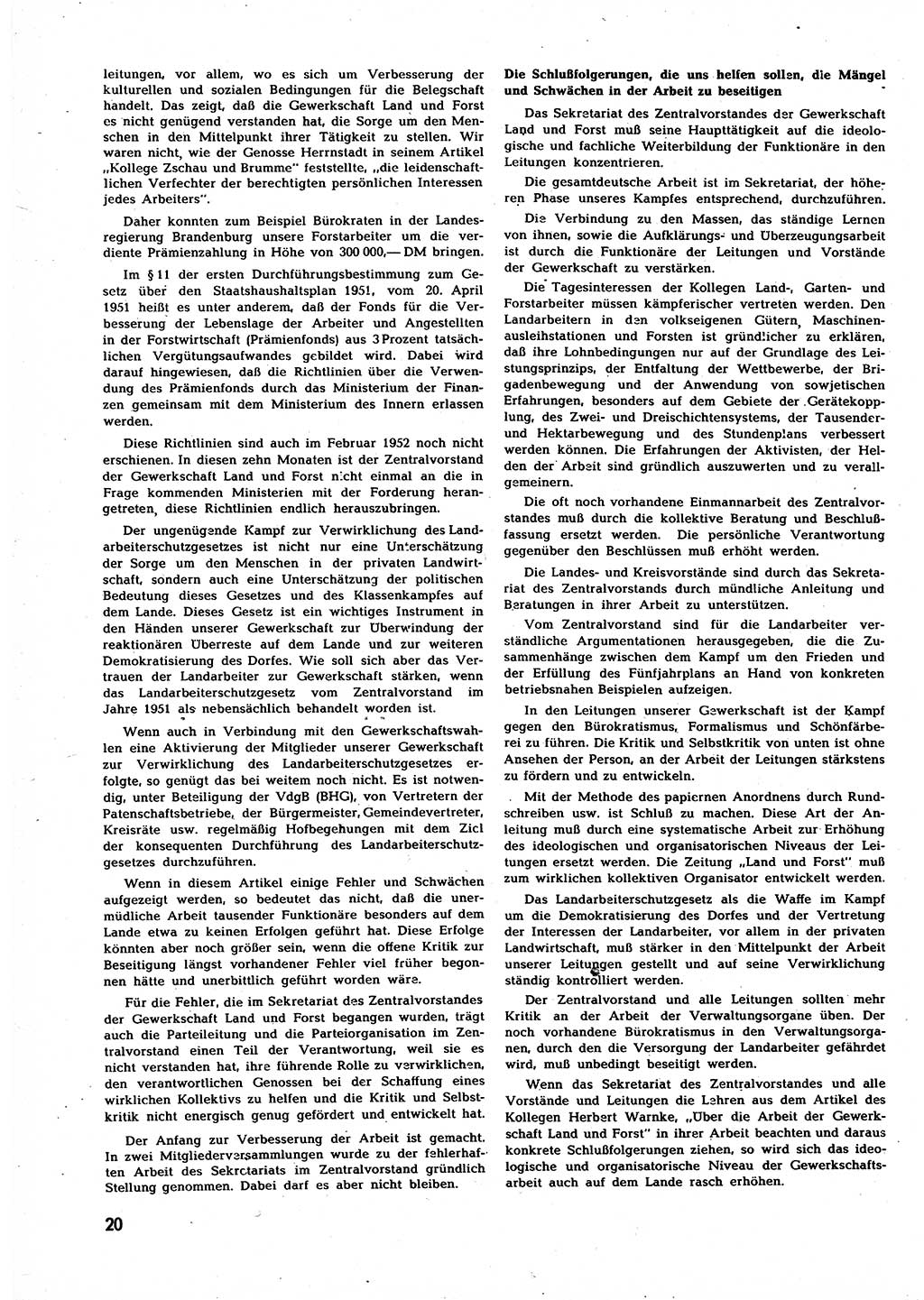 Neuer Weg (NW), Halbmonatsschrift für aktuelle Fragen der Arbeiterbewegung [Zentralkomitee (ZK) Sozialistische Einheitspartei Deutschlands (SED)], 7. Jahrgang [Deutsche Demokratische Republik (DDR)] 1952, Heft 5/20 (NW ZK SED DDR 1952, H. 5/20)