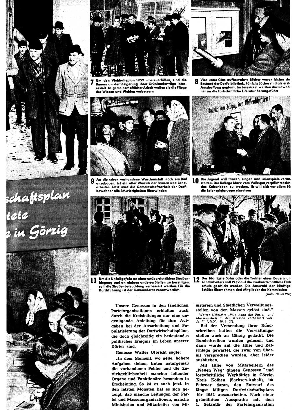Neuer Weg (NW), Halbmonatsschrift für aktuelle Fragen der Arbeiterbewegung [Zentralkomitee (ZK) Sozialistische Einheitspartei Deutschlands (SED)], 7. Jahrgang [Deutsche Demokratische Republik (DDR)] 1952, Heft 5/23 (NW ZK SED DDR 1952, H. 5/23)