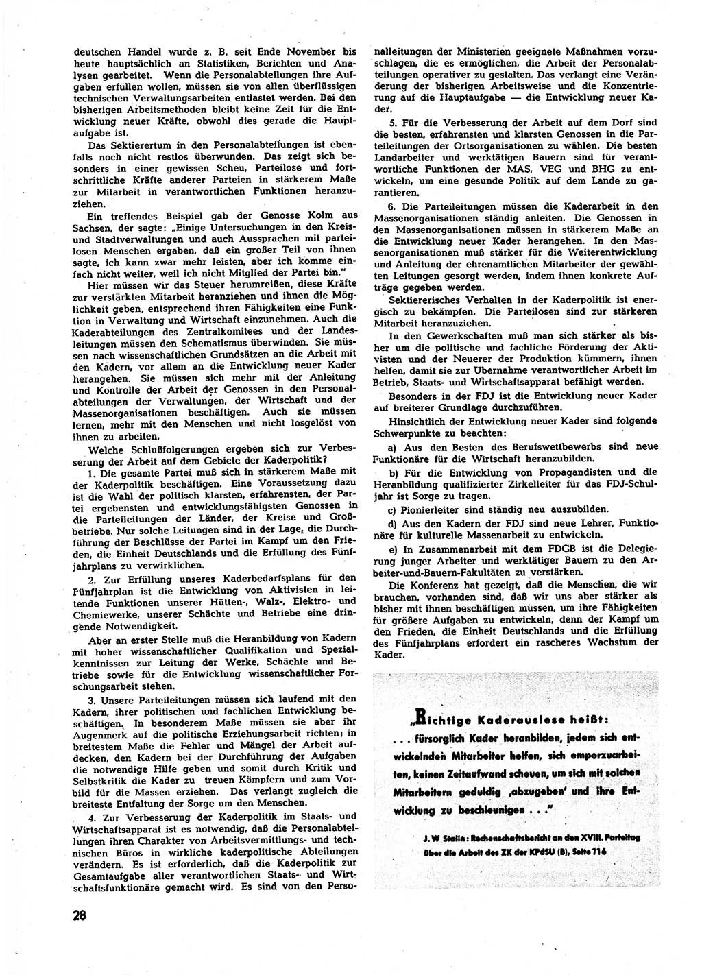 Neuer Weg (NW), Halbmonatsschrift für aktuelle Fragen der Arbeiterbewegung [Zentralkomitee (ZK) Sozialistische Einheitspartei Deutschlands (SED)], 7. Jahrgang [Deutsche Demokratische Republik (DDR)] 1952, Heft 5/28 (NW ZK SED DDR 1952, H. 5/28)