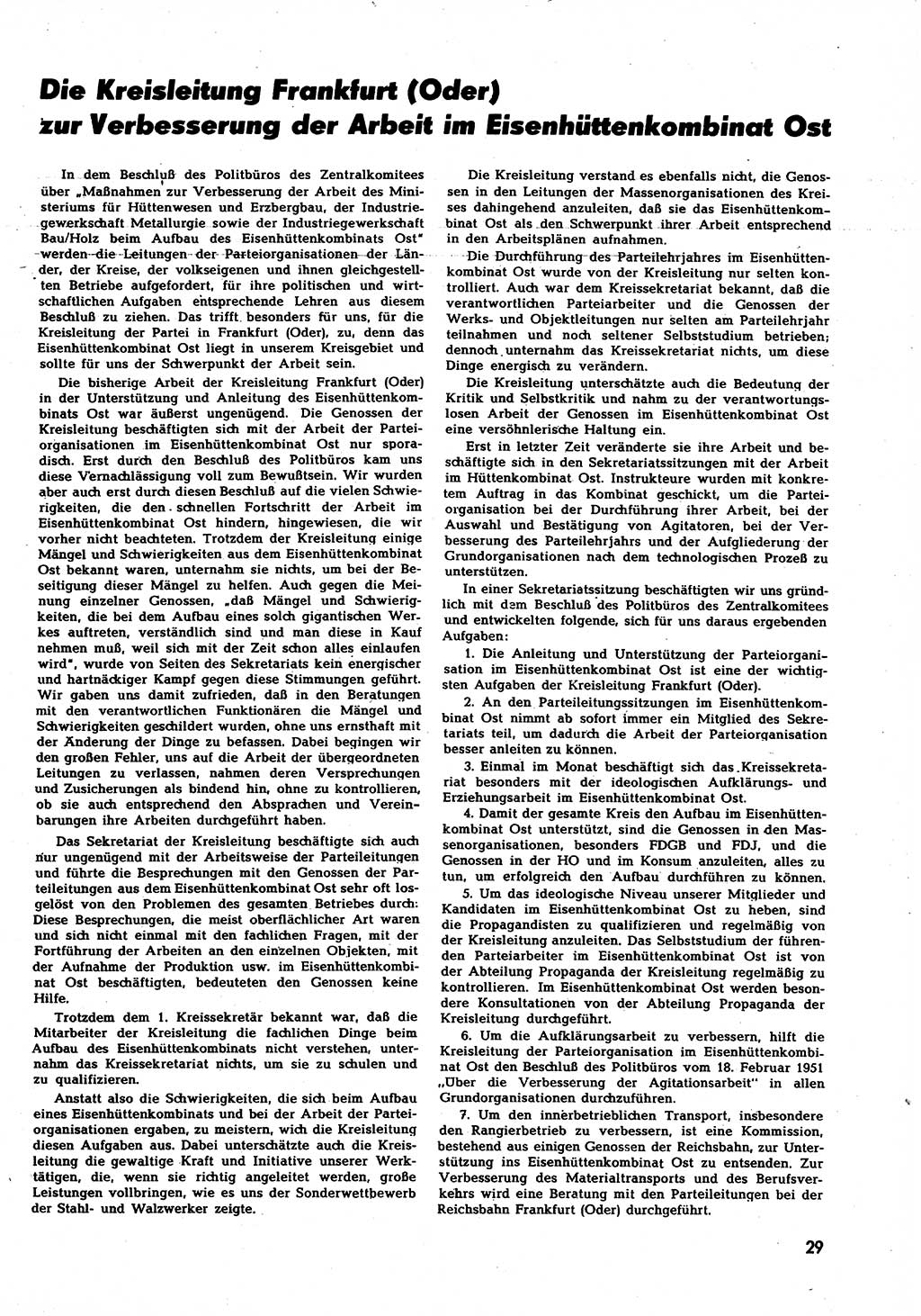 Neuer Weg (NW), Halbmonatsschrift für aktuelle Fragen der Arbeiterbewegung [Zentralkomitee (ZK) Sozialistische Einheitspartei Deutschlands (SED)], 7. Jahrgang [Deutsche Demokratische Republik (DDR)] 1952, Heft 5/29 (NW ZK SED DDR 1952, H. 5/29)