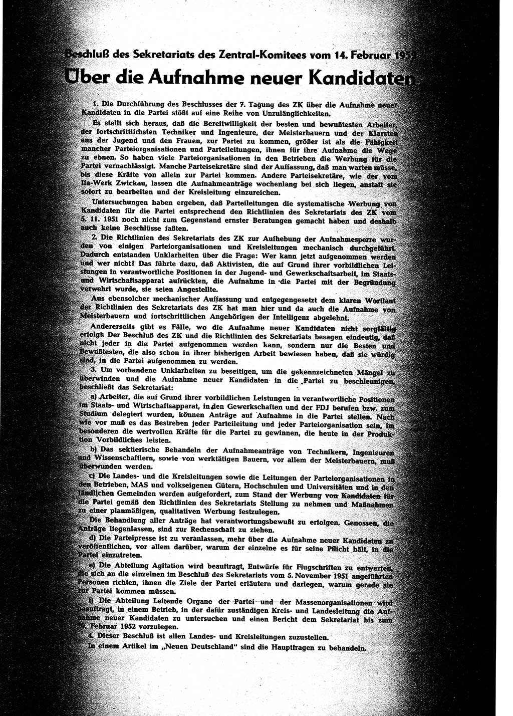 Neuer Weg (NW), Halbmonatsschrift für aktuelle Fragen der Arbeiterbewegung [Zentralkomitee (ZK) Sozialistische Einheitspartei Deutschlands (SED)], 7. Jahrgang [Deutsche Demokratische Republik (DDR)] 1952, Heft 5/33 (NW ZK SED DDR 1952, H. 5/33)