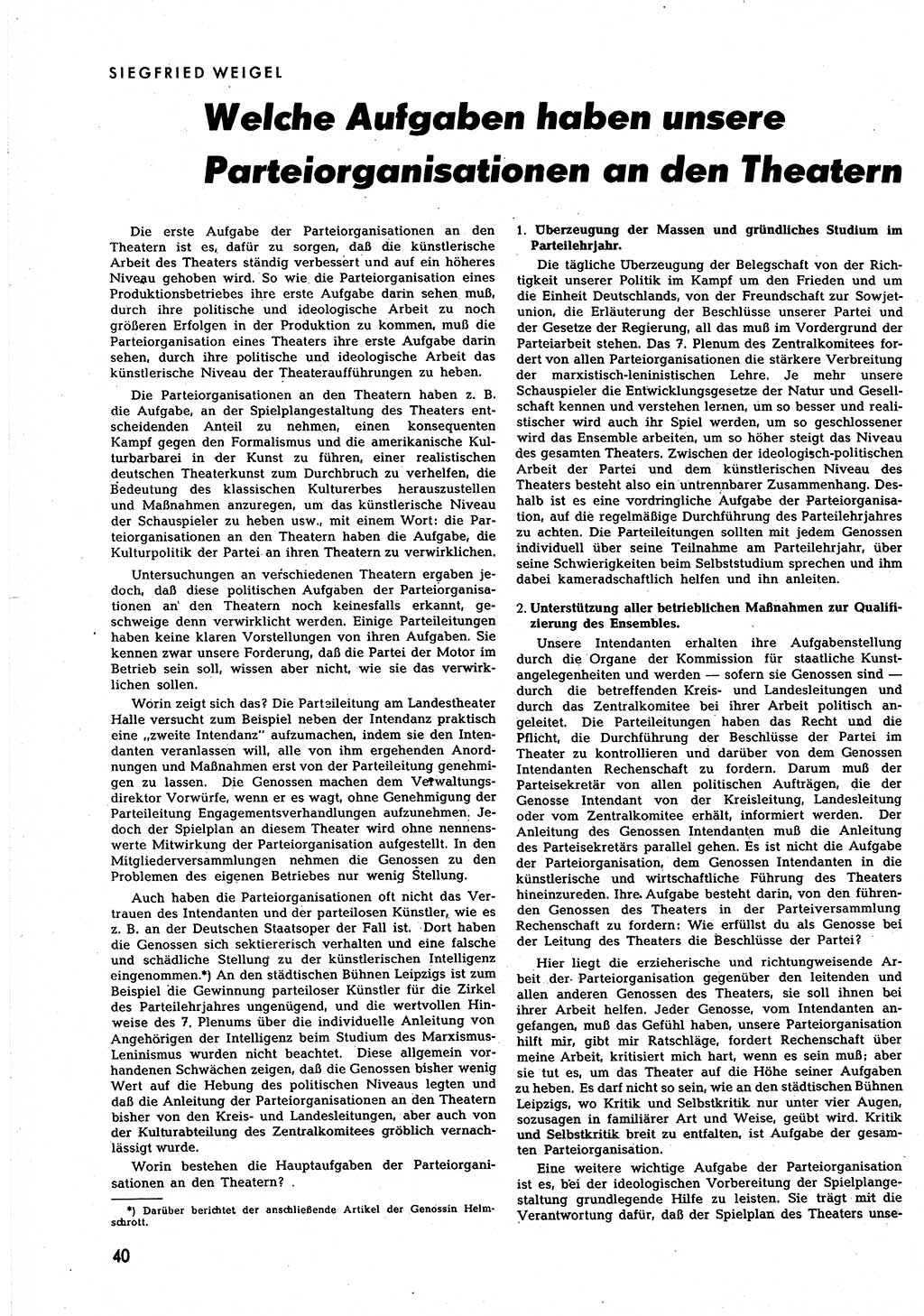 Neuer Weg (NW), Halbmonatsschrift für aktuelle Fragen der Arbeiterbewegung [Zentralkomitee (ZK) Sozialistische Einheitspartei Deutschlands (SED)], 7. Jahrgang [Deutsche Demokratische Republik (DDR)] 1952, Heft 5/40 (NW ZK SED DDR 1952, H. 5/40)