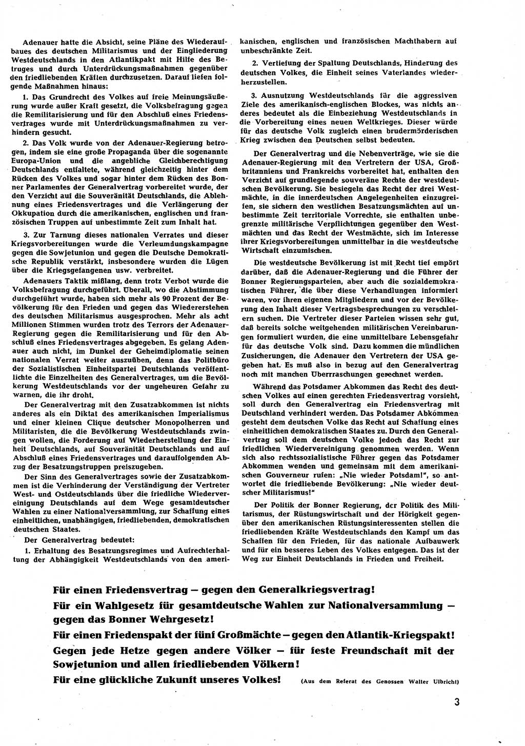 Neuer Weg (NW), Halbmonatsschrift für aktuelle Fragen der Arbeiterbewegung [Zentralkomitee (ZK) Sozialistische Einheitspartei Deutschlands (SED)], 7. Jahrgang [Deutsche Demokratische Republik (DDR)] 1952, Heft 6/3 (NW ZK SED DDR 1952, H. 6/3)