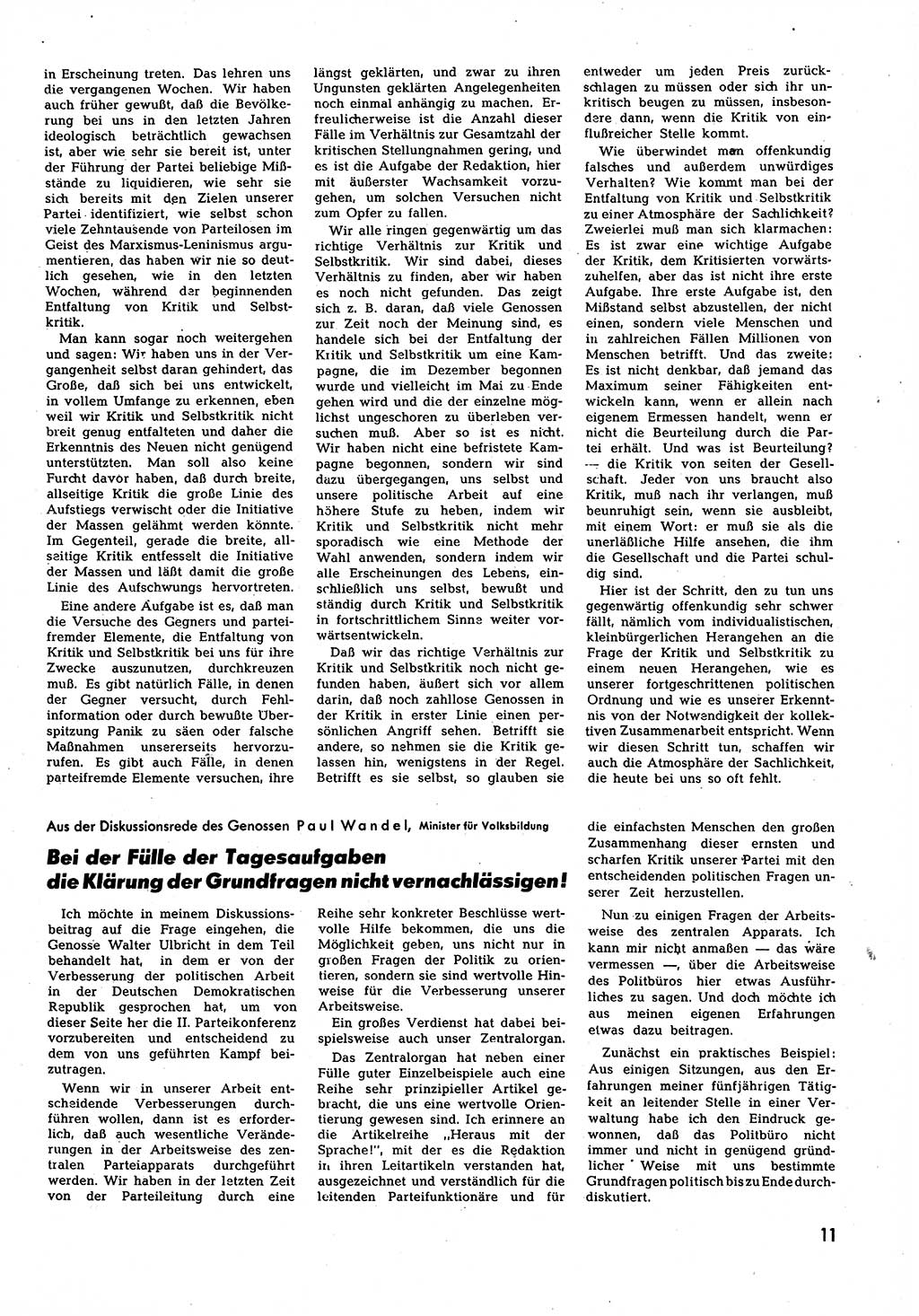 Neuer Weg (NW), Halbmonatsschrift für aktuelle Fragen der Arbeiterbewegung [Zentralkomitee (ZK) Sozialistische Einheitspartei Deutschlands (SED)], 7. Jahrgang [Deutsche Demokratische Republik (DDR)] 1952, Heft 6/11 (NW ZK SED DDR 1952, H. 6/11)