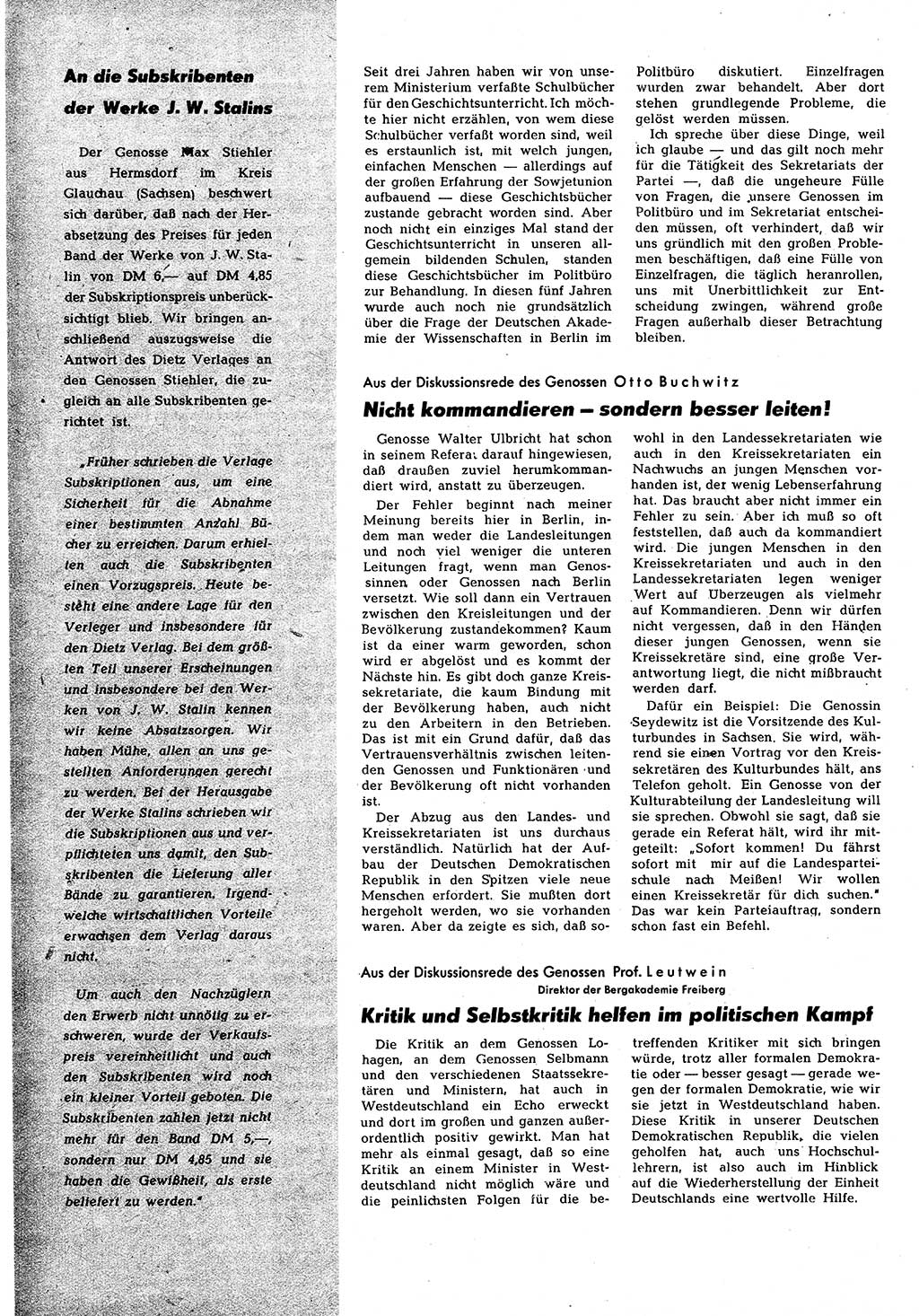 Neuer Weg (NW), Halbmonatsschrift für aktuelle Fragen der Arbeiterbewegung [Zentralkomitee (ZK) Sozialistische Einheitspartei Deutschlands (SED)], 7. Jahrgang [Deutsche Demokratische Republik (DDR)] 1952, Heft 6/12 (NW ZK SED DDR 1952, H. 6/12)