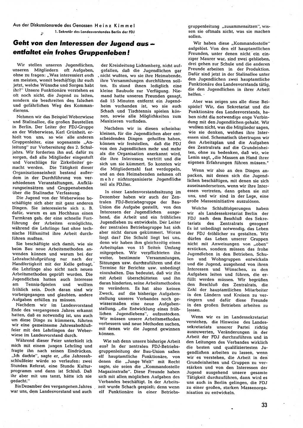 Neuer Weg (NW), Halbmonatsschrift für aktuelle Fragen der Arbeiterbewegung [Zentralkomitee (ZK) Sozialistische Einheitspartei Deutschlands (SED)], 7. Jahrgang [Deutsche Demokratische Republik (DDR)] 1952, Heft 6/33 (NW ZK SED DDR 1952, H. 6/33)