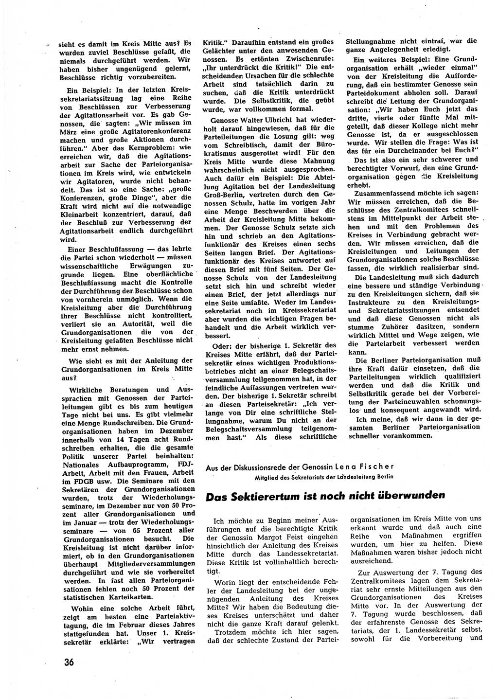 Neuer Weg (NW), Halbmonatsschrift für aktuelle Fragen der Arbeiterbewegung [Zentralkomitee (ZK) Sozialistische Einheitspartei Deutschlands (SED)], 7. Jahrgang [Deutsche Demokratische Republik (DDR)] 1952, Heft 6/36 (NW ZK SED DDR 1952, H. 6/36)