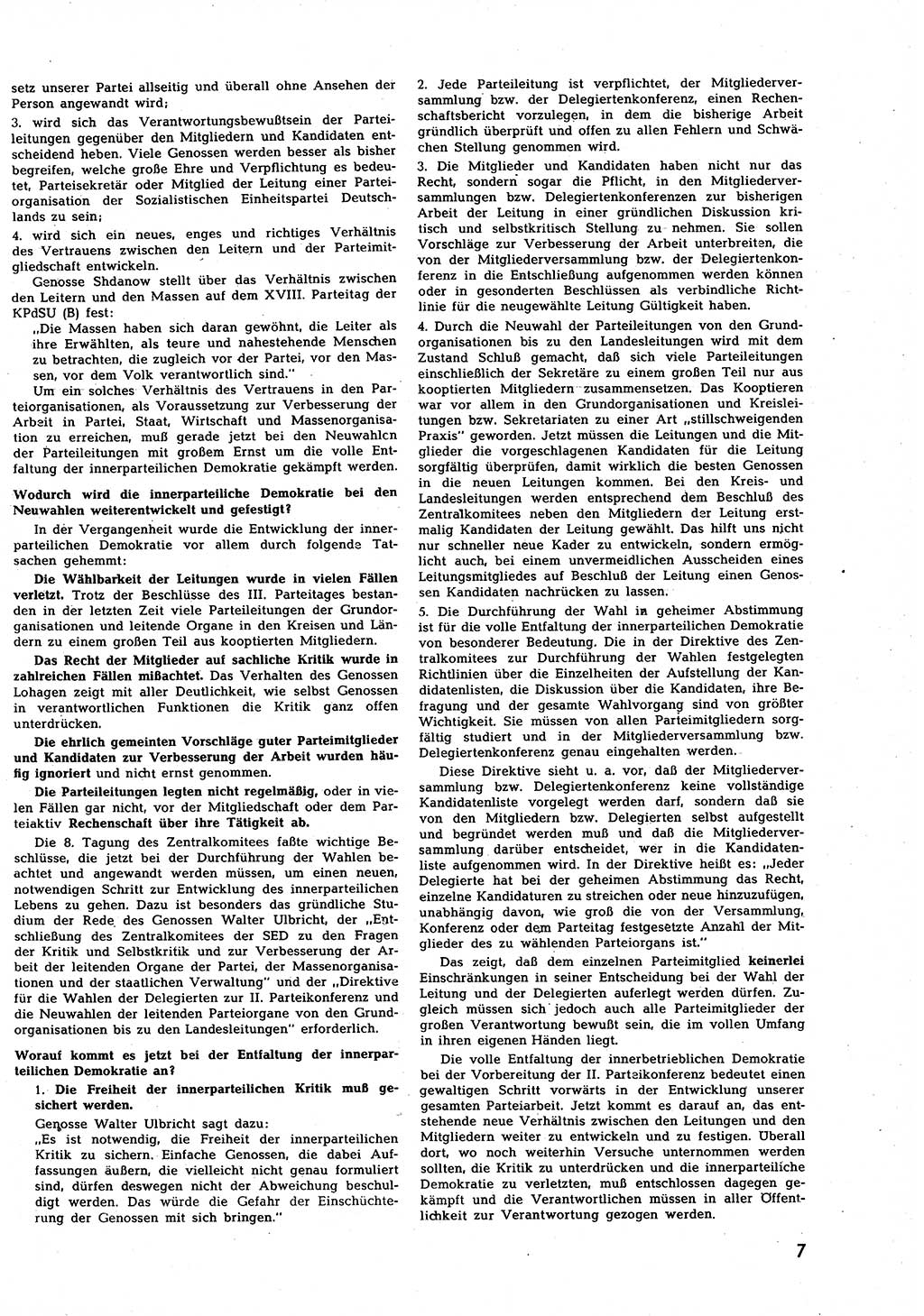 Neuer Weg (NW), Halbmonatsschrift für aktuelle Fragen der Arbeiterbewegung [Zentralkomitee (ZK) Sozialistische Einheitspartei Deutschlands (SED)], 7. Jahrgang [Deutsche Demokratische Republik (DDR)] 1952, Heft 7/7 (NW ZK SED DDR 1952, H. 7/7)