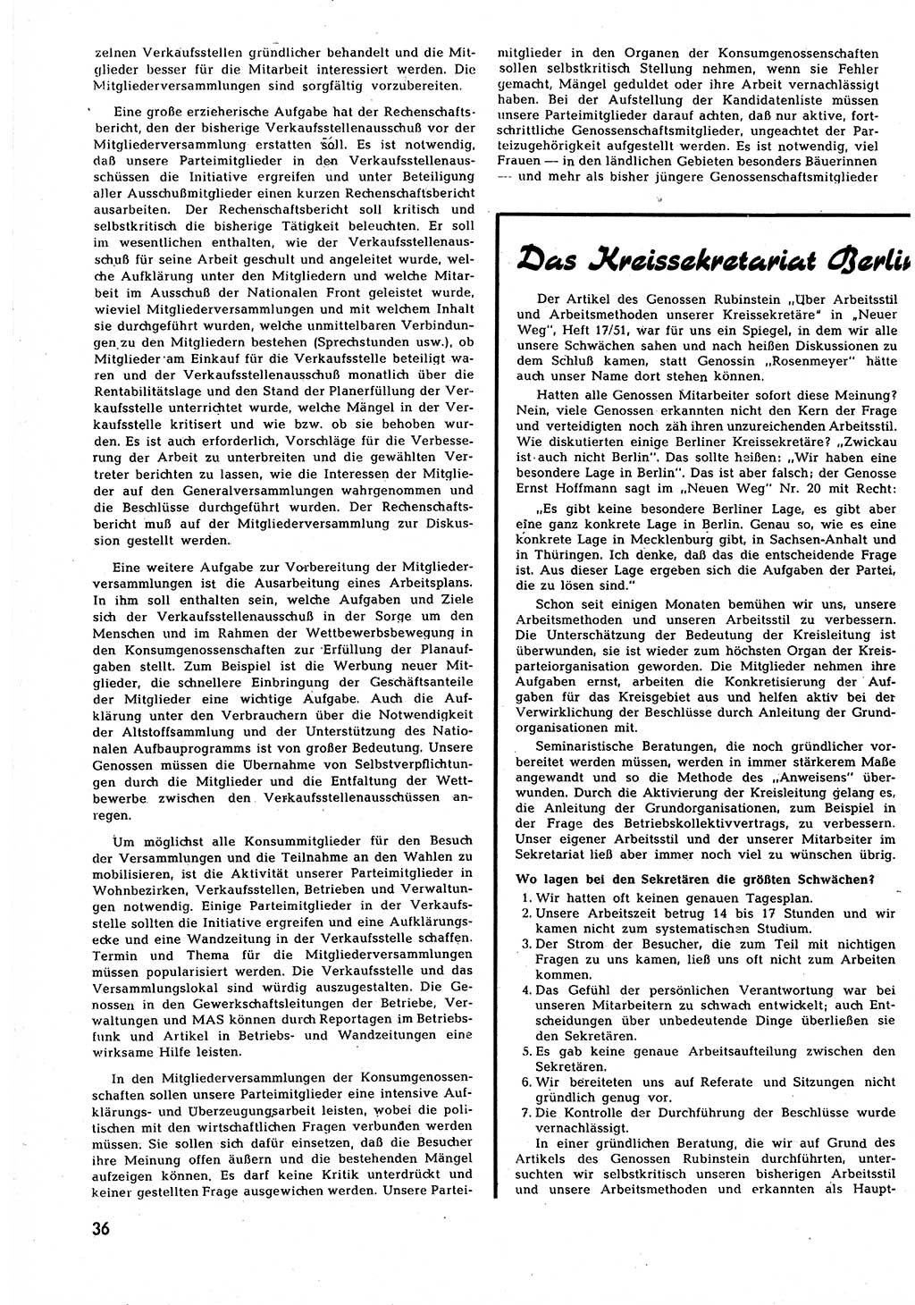 Neuer Weg (NW), Halbmonatsschrift für aktuelle Fragen der Arbeiterbewegung [Zentralkomitee (ZK) Sozialistische Einheitspartei Deutschlands (SED)], 7. Jahrgang [Deutsche Demokratische Republik (DDR)] 1952, Heft 7/36 (NW ZK SED DDR 1952, H. 7/36)