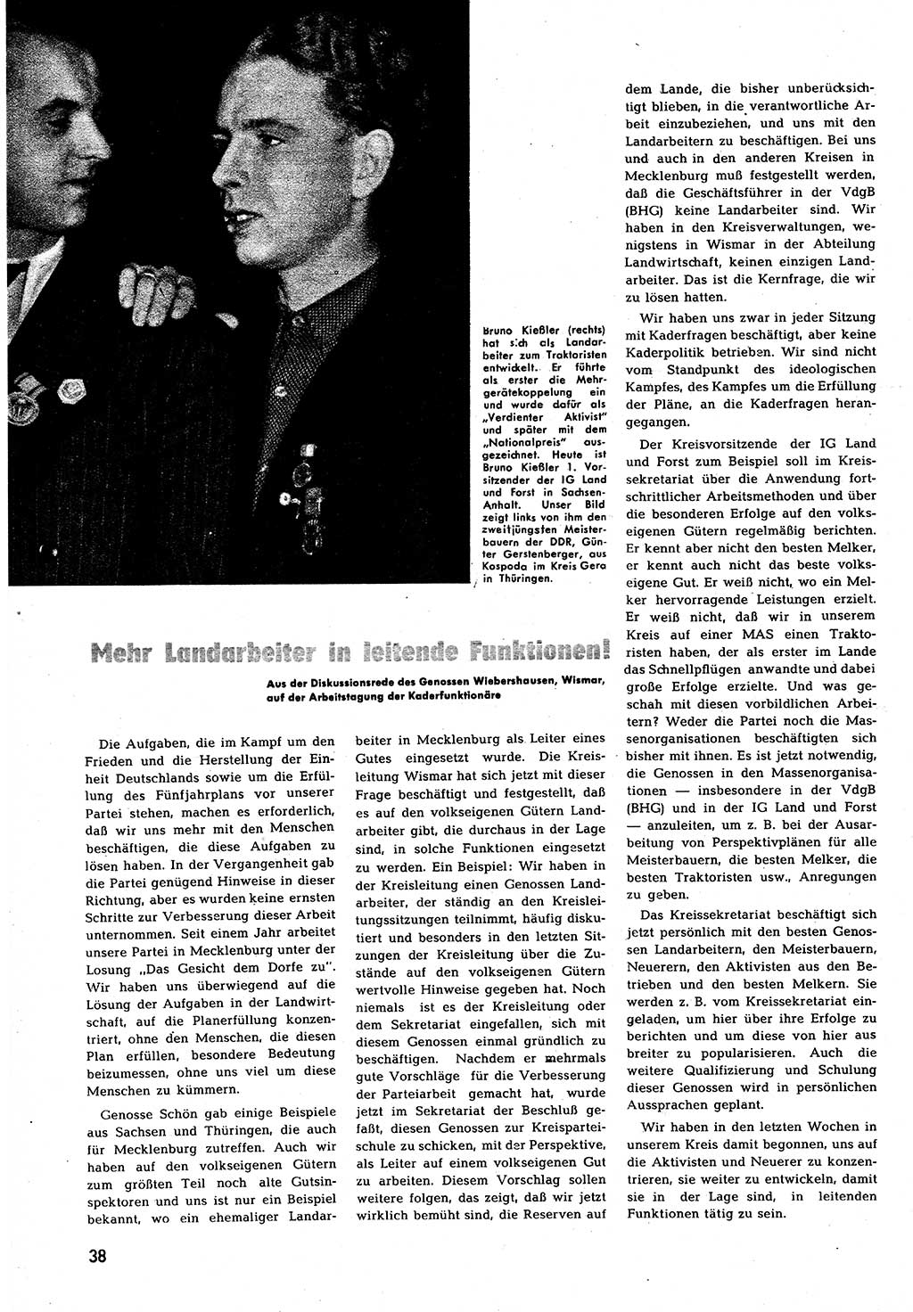 Neuer Weg (NW), Halbmonatsschrift für aktuelle Fragen der Arbeiterbewegung [Zentralkomitee (ZK) Sozialistische Einheitspartei Deutschlands (SED)], 7. Jahrgang [Deutsche Demokratische Republik (DDR)] 1952, Heft 7/38 (NW ZK SED DDR 1952, H. 7/38)