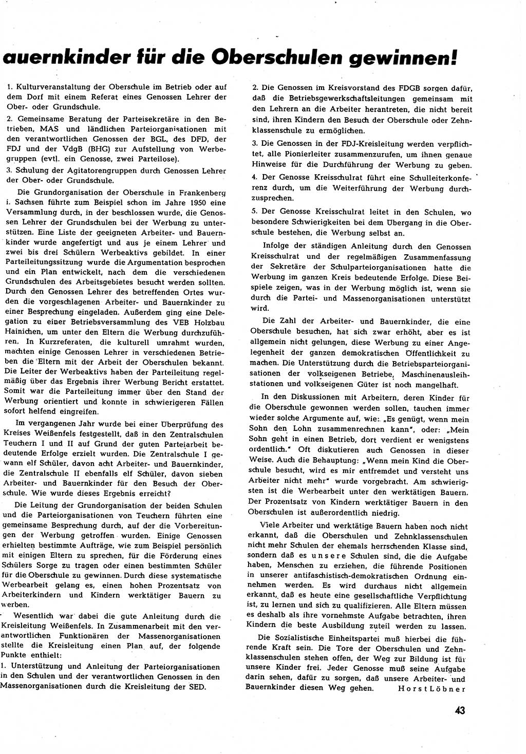 Neuer Weg (NW), Halbmonatsschrift für aktuelle Fragen der Arbeiterbewegung [Zentralkomitee (ZK) Sozialistische Einheitspartei Deutschlands (SED)], 7. Jahrgang [Deutsche Demokratische Republik (DDR)] 1952, Heft 7/43 (NW ZK SED DDR 1952, H. 7/43)