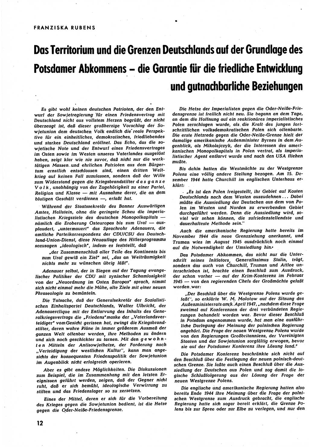 Neuer Weg (NW), Halbmonatsschrift für aktuelle Fragen der Arbeiterbewegung [Zentralkomitee (ZK) Sozialistische Einheitspartei Deutschlands (SED)], 7. Jahrgang [Deutsche Demokratische Republik (DDR)] 1952, Heft 8/12 (NW ZK SED DDR 1952, H. 8/12)