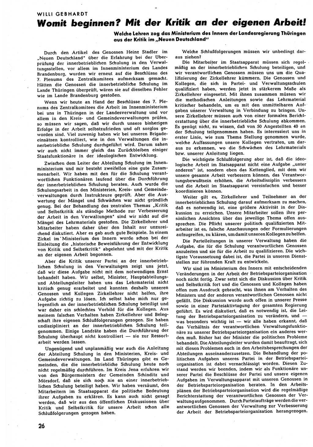 Neuer Weg (NW), Halbmonatsschrift für aktuelle Fragen der Arbeiterbewegung [Zentralkomitee (ZK) Sozialistische Einheitspartei Deutschlands (SED)], 7. Jahrgang [Deutsche Demokratische Republik (DDR)] 1952, Heft 8/26 (NW ZK SED DDR 1952, H. 8/26)