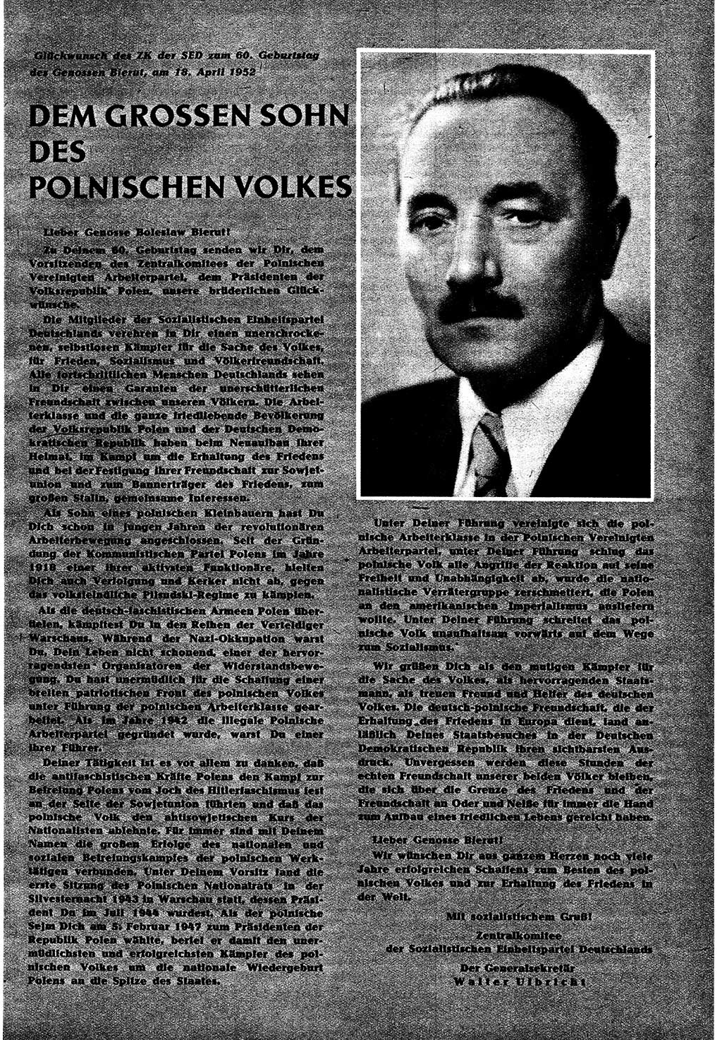 Neuer Weg (NW), Halbmonatsschrift für aktuelle Fragen der Arbeiterbewegung [Zentralkomitee (ZK) Sozialistische Einheitspartei Deutschlands (SED)], 7. Jahrgang [Deutsche Demokratische Republik (DDR)] 1952, Heft 9/9 (NW ZK SED DDR 1952, H. 9/9)