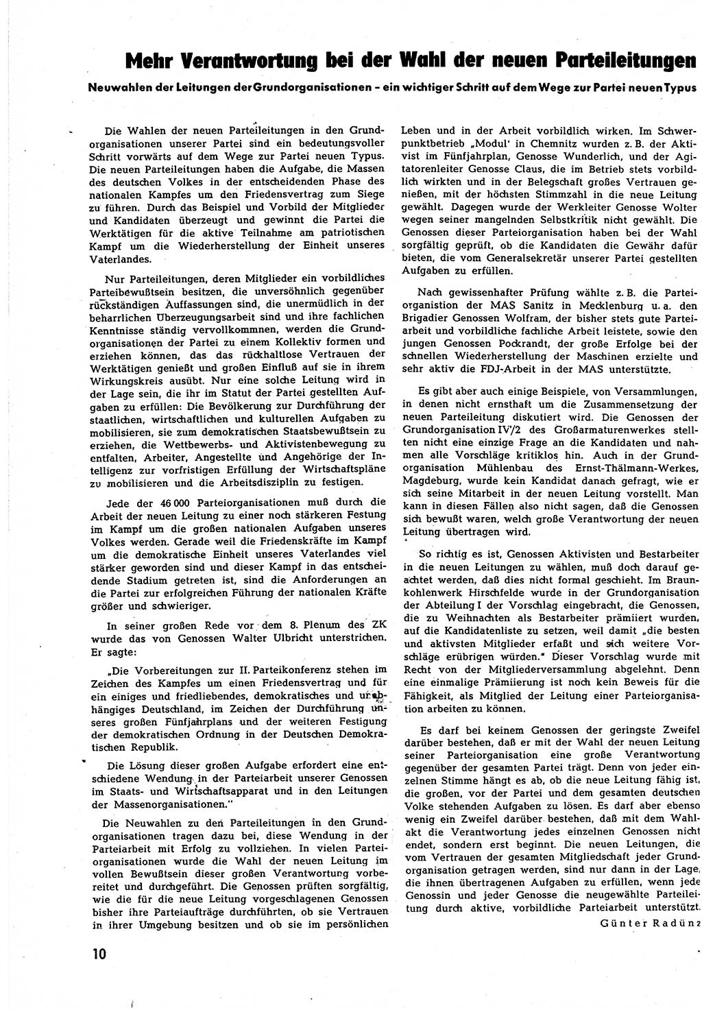 Neuer Weg (NW), Halbmonatsschrift für aktuelle Fragen der Arbeiterbewegung [Zentralkomitee (ZK) Sozialistische Einheitspartei Deutschlands (SED)], 7. Jahrgang [Deutsche Demokratische Republik (DDR)] 1952, Heft 9/10 (NW ZK SED DDR 1952, H. 9/10)