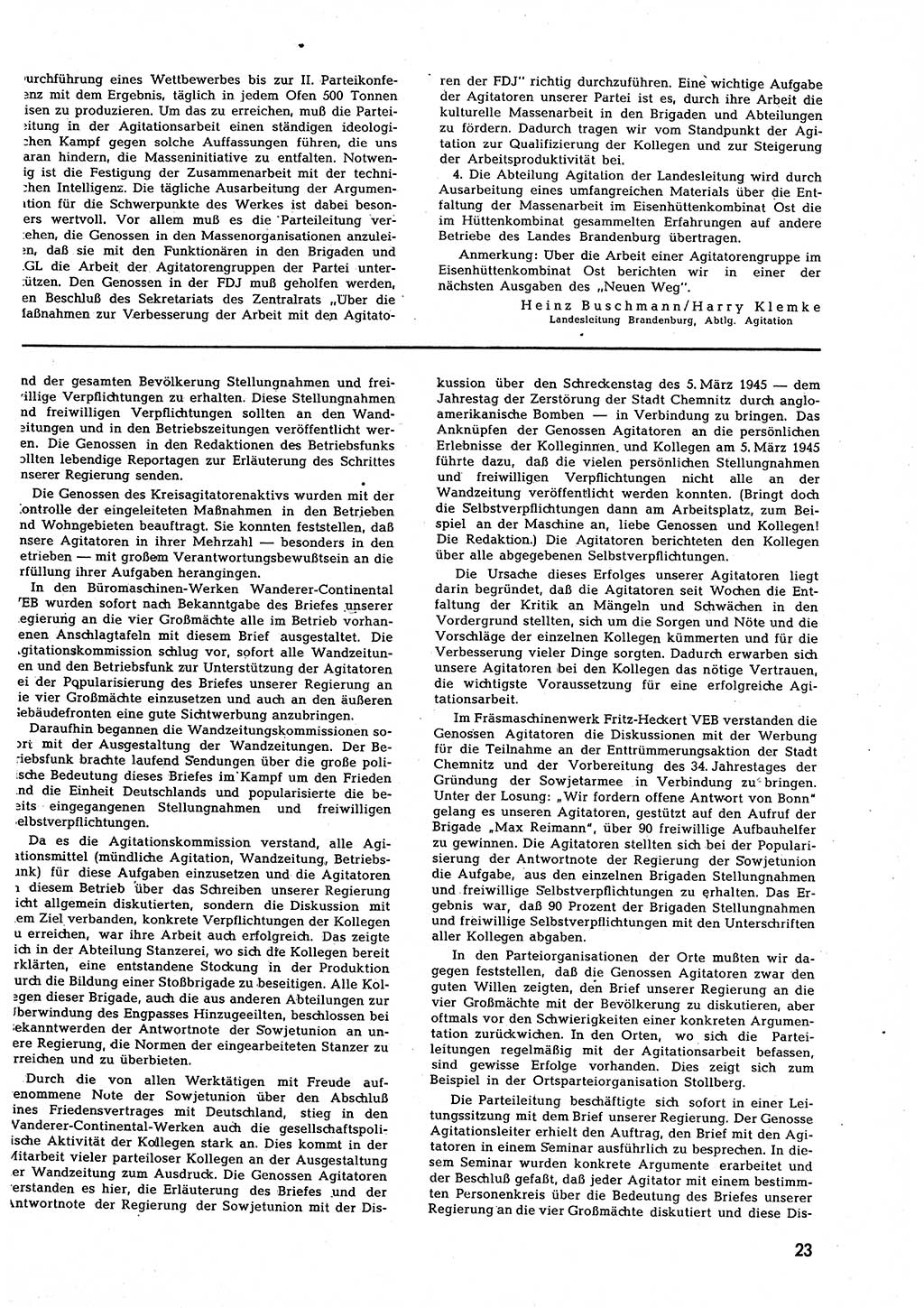 Neuer Weg (NW), Halbmonatsschrift für aktuelle Fragen der Arbeiterbewegung [Zentralkomitee (ZK) Sozialistische Einheitspartei Deutschlands (SED)], 7. Jahrgang [Deutsche Demokratische Republik (DDR)] 1952, Heft 9/23 (NW ZK SED DDR 1952, H. 9/23)