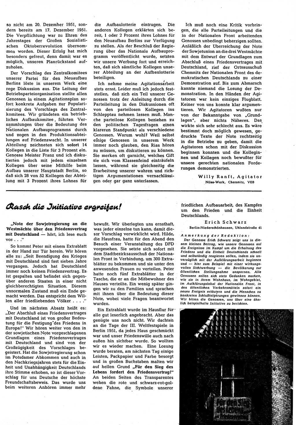 Neuer Weg (NW), Halbmonatsschrift für aktuelle Fragen der Arbeiterbewegung [Zentralkomitee (ZK) Sozialistische Einheitspartei Deutschlands (SED)], 7. Jahrgang [Deutsche Demokratische Republik (DDR)] 1952, Heft 9/25 (NW ZK SED DDR 1952, H. 9/25)