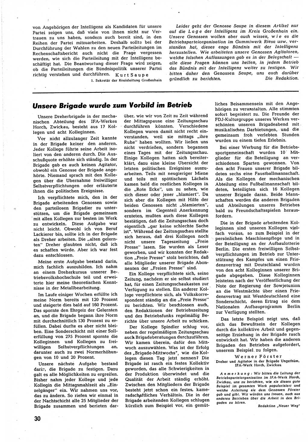 Neuer Weg (NW), Halbmonatsschrift für aktuelle Fragen der Arbeiterbewegung [Zentralkomitee (ZK) Sozialistische Einheitspartei Deutschlands (SED)], 7. Jahrgang [Deutsche Demokratische Republik (DDR)] 1952, Heft 9/30 (NW ZK SED DDR 1952, H. 9/30)