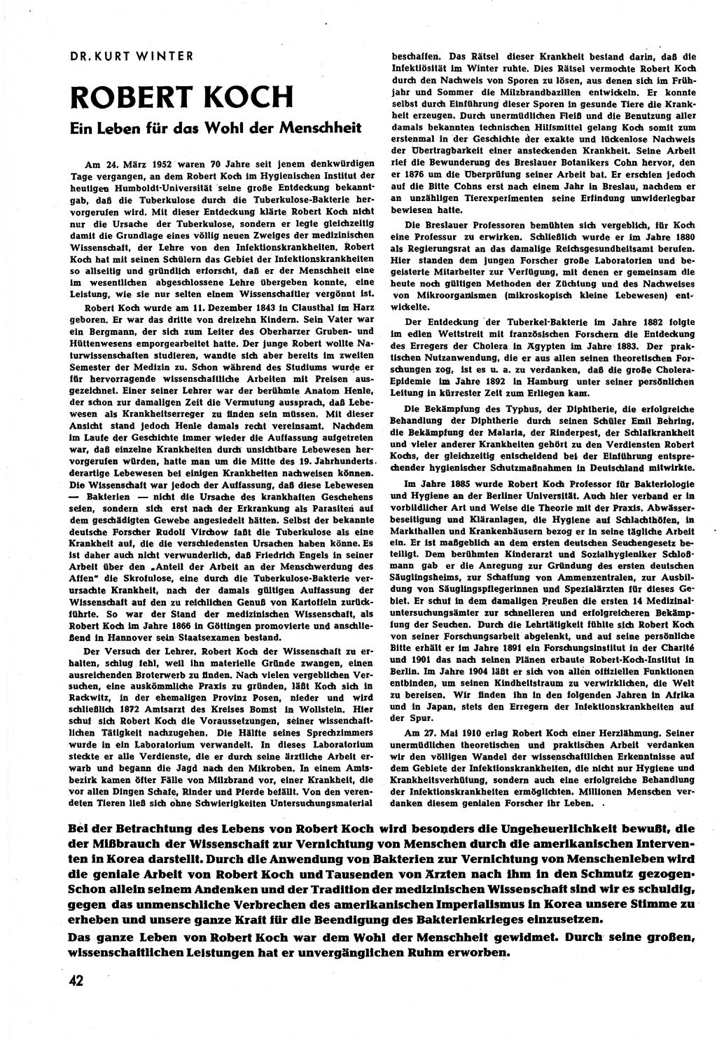 Neuer Weg (NW), Halbmonatsschrift für aktuelle Fragen der Arbeiterbewegung [Zentralkomitee (ZK) Sozialistische Einheitspartei Deutschlands (SED)], 7. Jahrgang [Deutsche Demokratische Republik (DDR)] 1952, Heft 9/42 (NW ZK SED DDR 1952, H. 9/42)