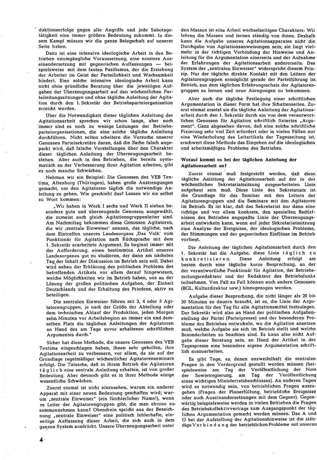 Neuer Weg (NW), Halbmonatsschrift für aktuelle Fragen der Arbeiterbewegung [Zentralkomitee (ZK) Sozialistische Einheitspartei Deutschlands (SED)], 7. Jahrgang [Deutsche Demokratische Republik (DDR)] 1952, Heft 10/4 (NW ZK SED DDR 1952, H. 10/4)