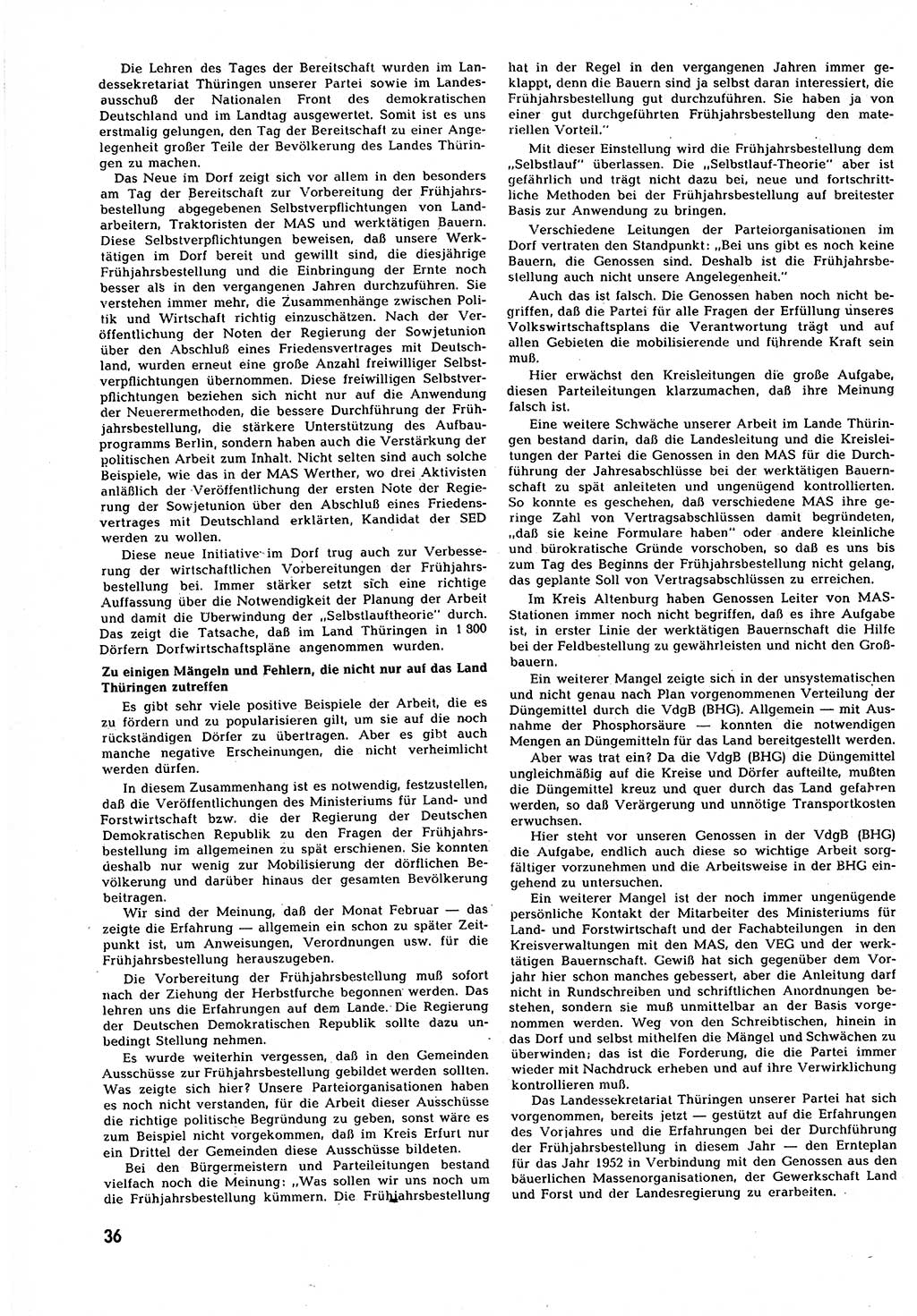 Neuer Weg (NW), Halbmonatsschrift für aktuelle Fragen der Arbeiterbewegung [Zentralkomitee (ZK) Sozialistische Einheitspartei Deutschlands (SED)], 7. Jahrgang [Deutsche Demokratische Republik (DDR)] 1952, Heft 10/36 (NW ZK SED DDR 1952, H. 10/36)
