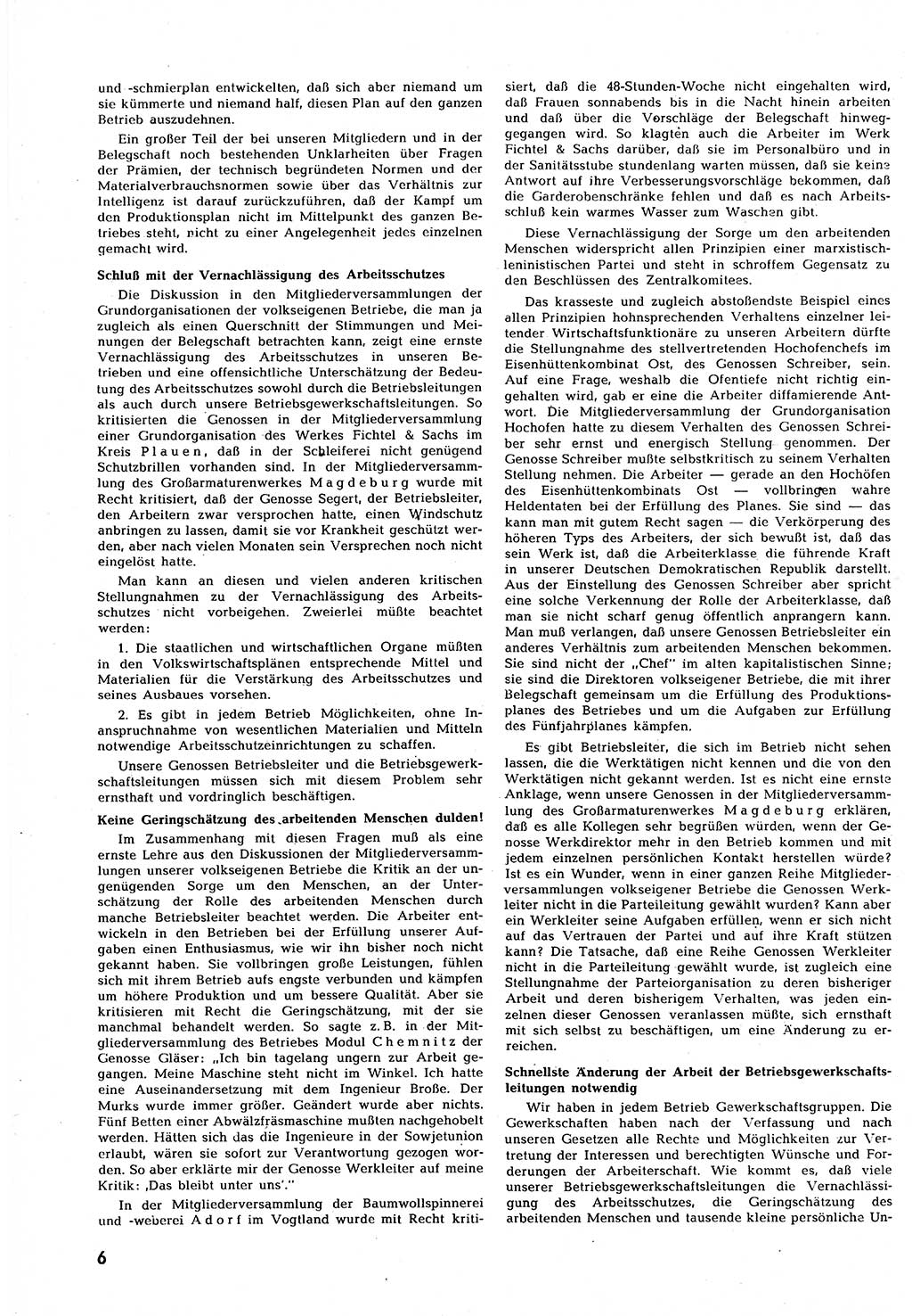 Neuer Weg (NW), Halbmonatsschrift für aktuelle Fragen der Arbeiterbewegung [Zentralkomitee (ZK) Sozialistische Einheitspartei Deutschlands (SED)], 7. Jahrgang [Deutsche Demokratische Republik (DDR)] 1952, Heft 11/6 (NW ZK SED DDR 1952, H. 11/6)