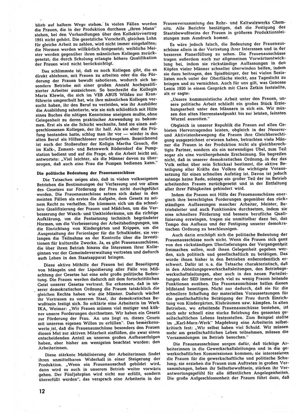 Neuer Weg (NW), Halbmonatsschrift für aktuelle Fragen der Arbeiterbewegung [Zentralkomitee (ZK) Sozialistische Einheitspartei Deutschlands (SED)], 7. Jahrgang [Deutsche Demokratische Republik (DDR)] 1952, Heft 11/12 (NW ZK SED DDR 1952, H. 11/12)